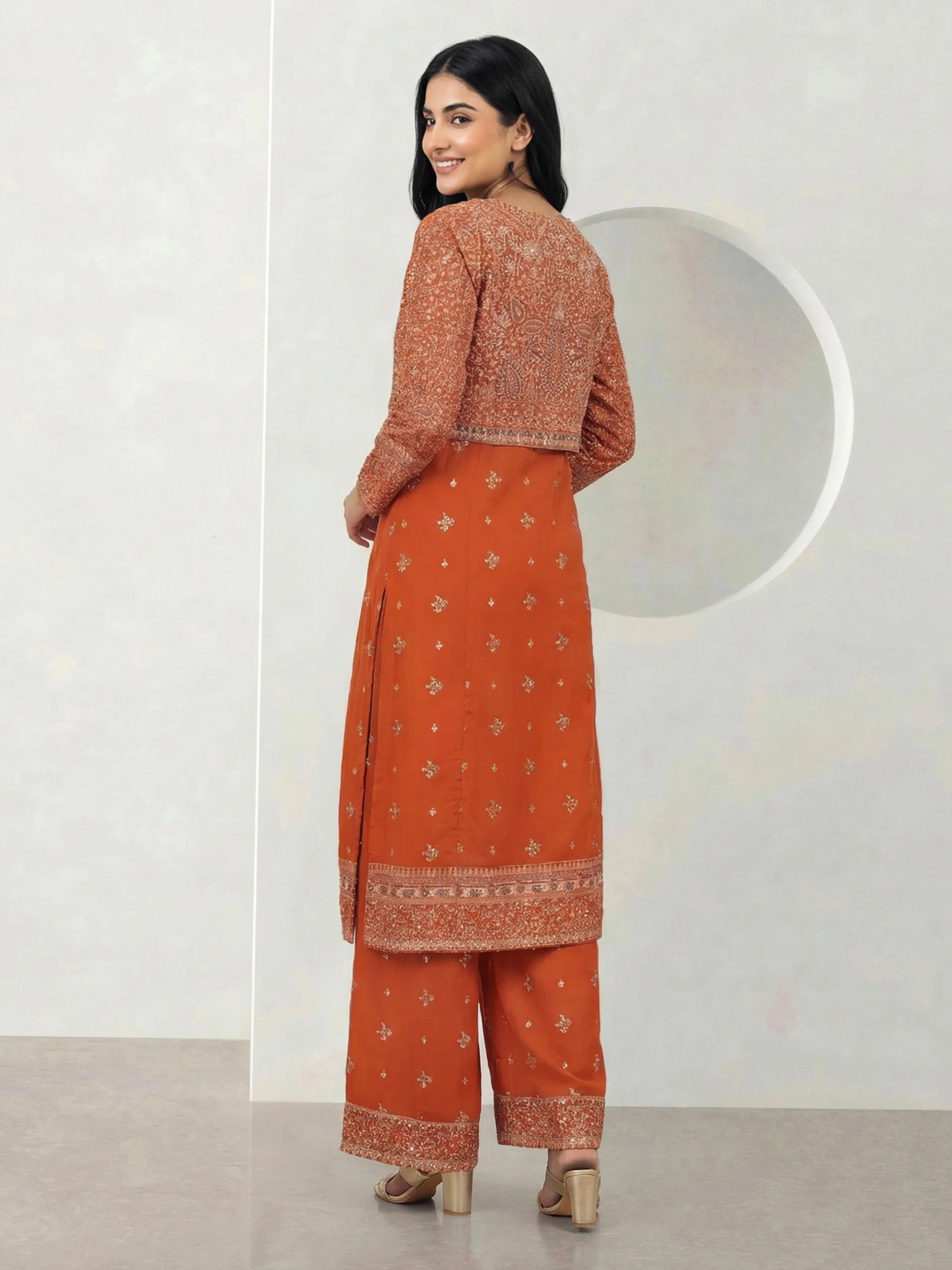 2 Piece Cambric Suit (Pret) - Image 3