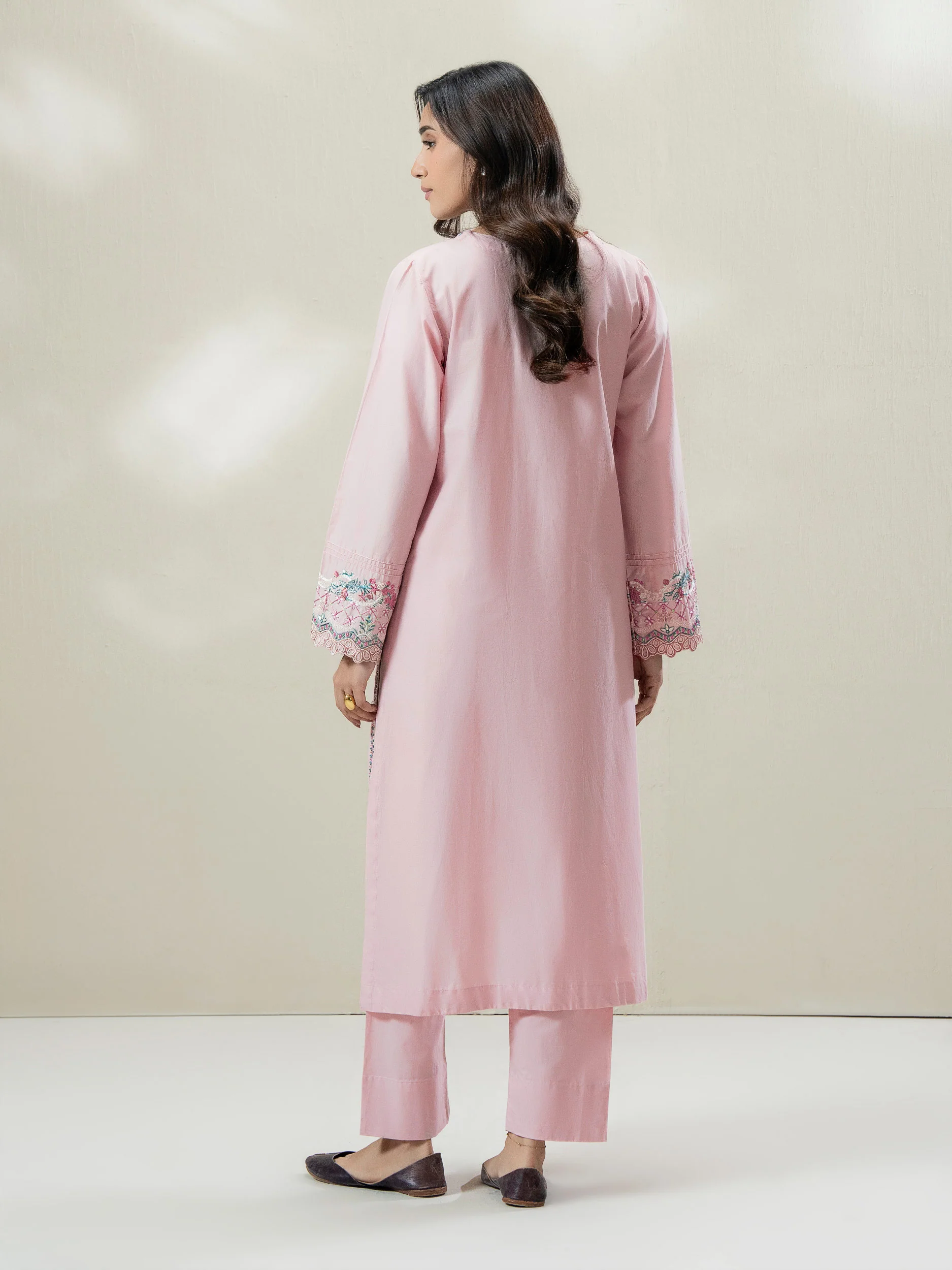 2-Piece Cambric Suit-Embroidered (Pret) - Image 3