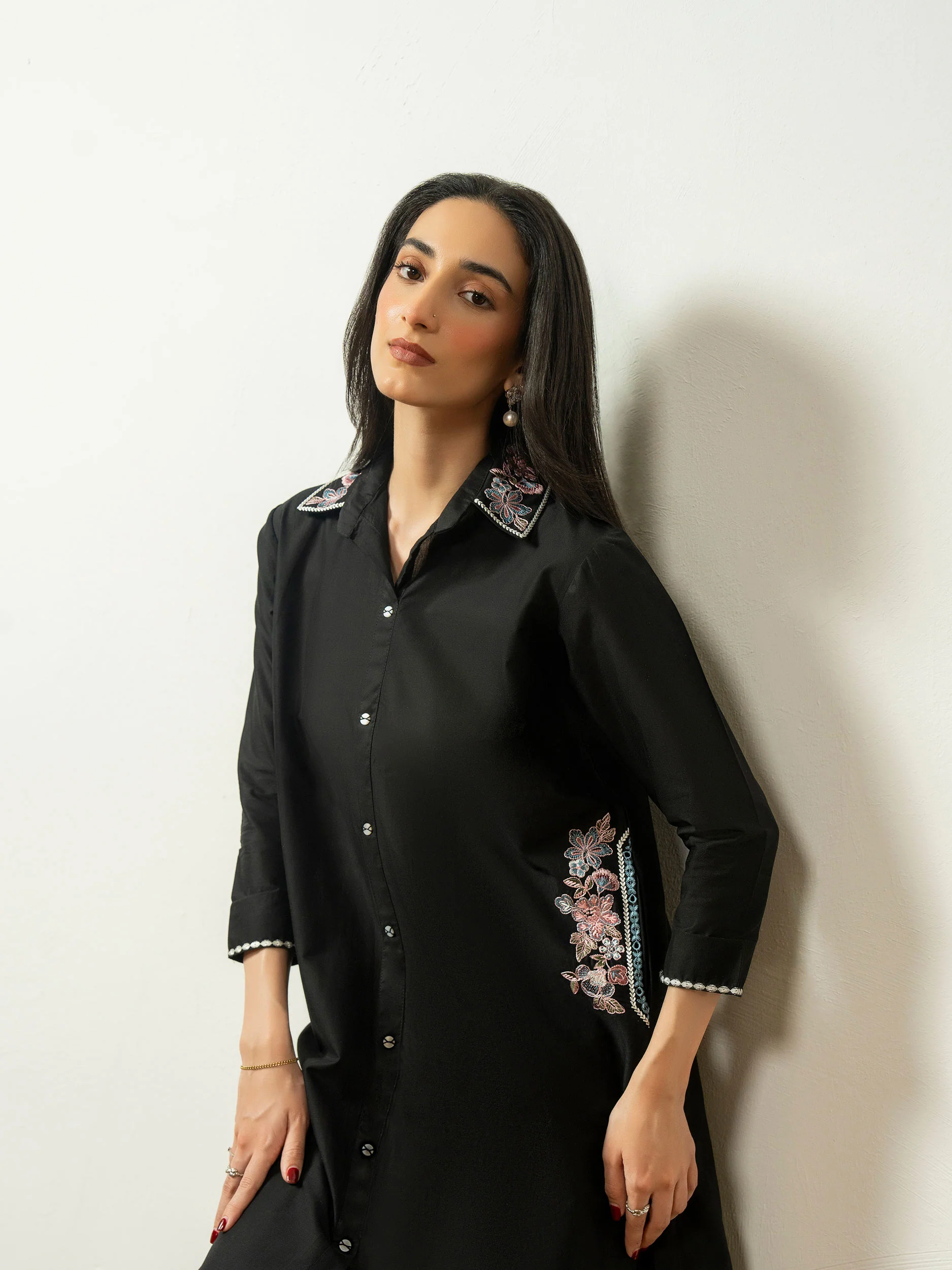 Cambric Shirt-Embroidered (Pret) - Image 2