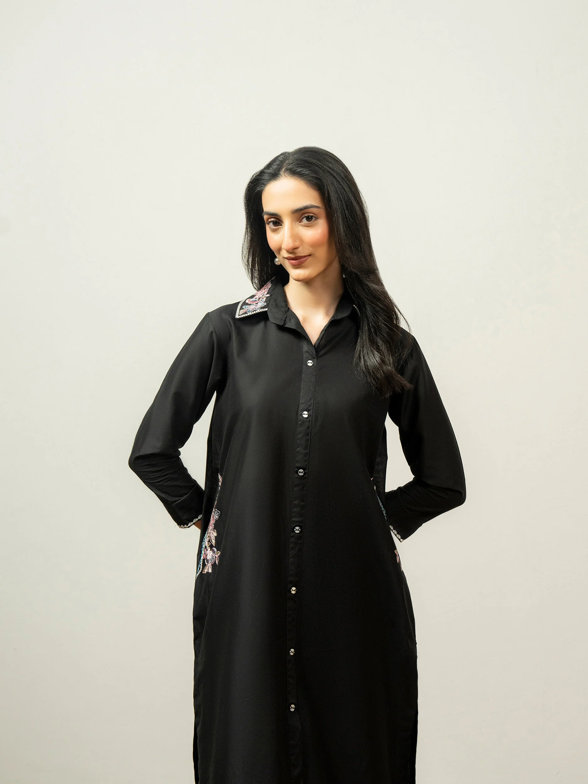 Cambric Shirt-Embroidered (Pret) - Image 5