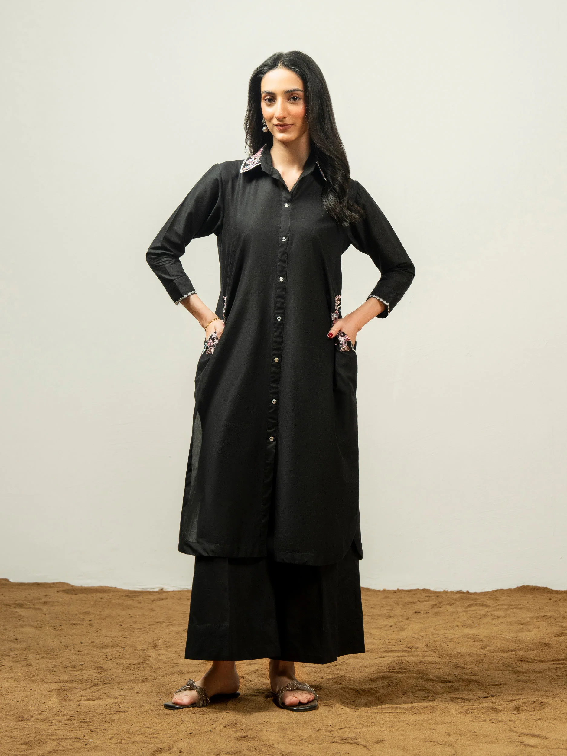 Cambric Shirt-Embroidered (Pret) - Image 6