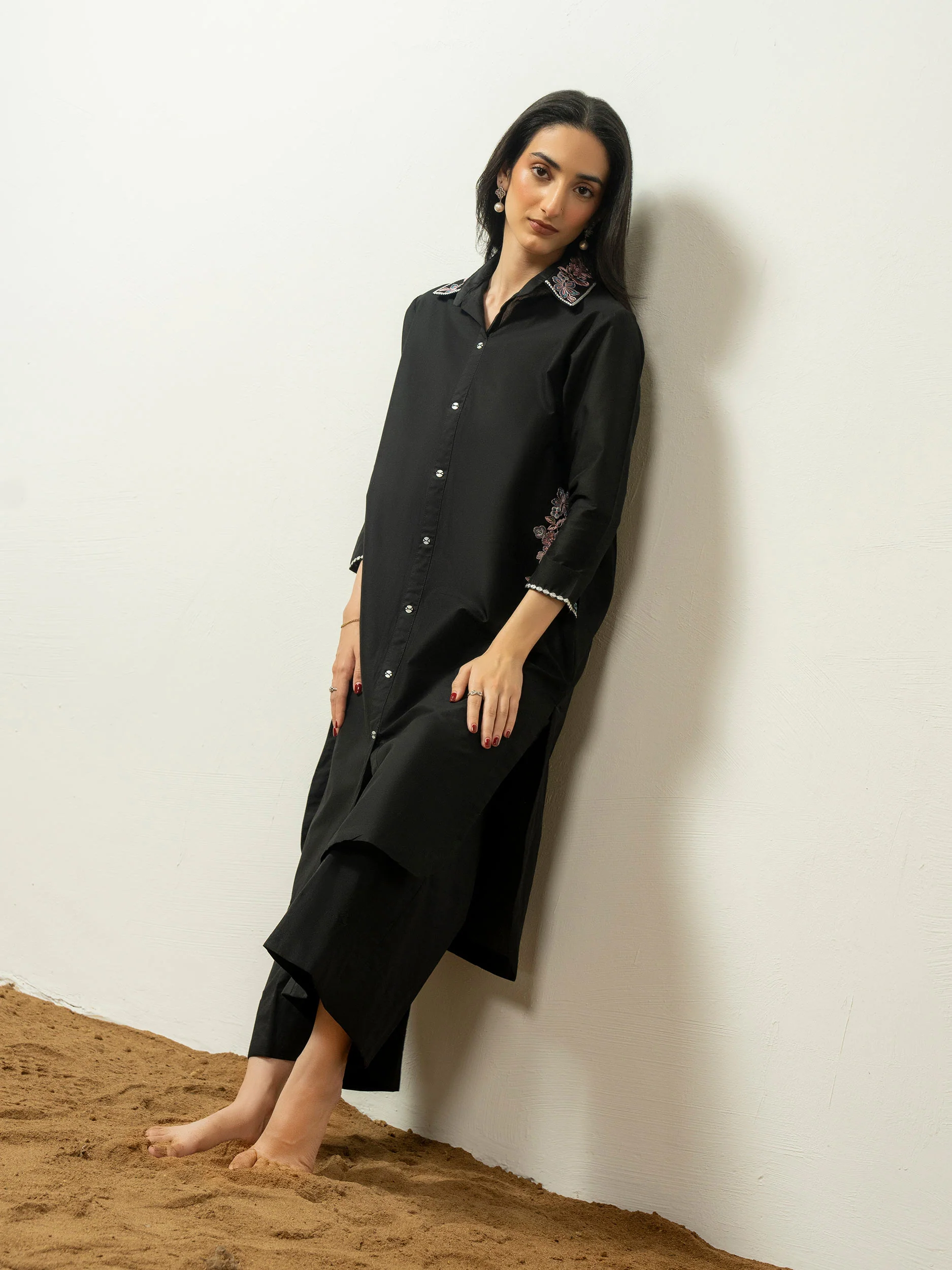Cambric Shirt-Embroidered (Pret) - Image 7