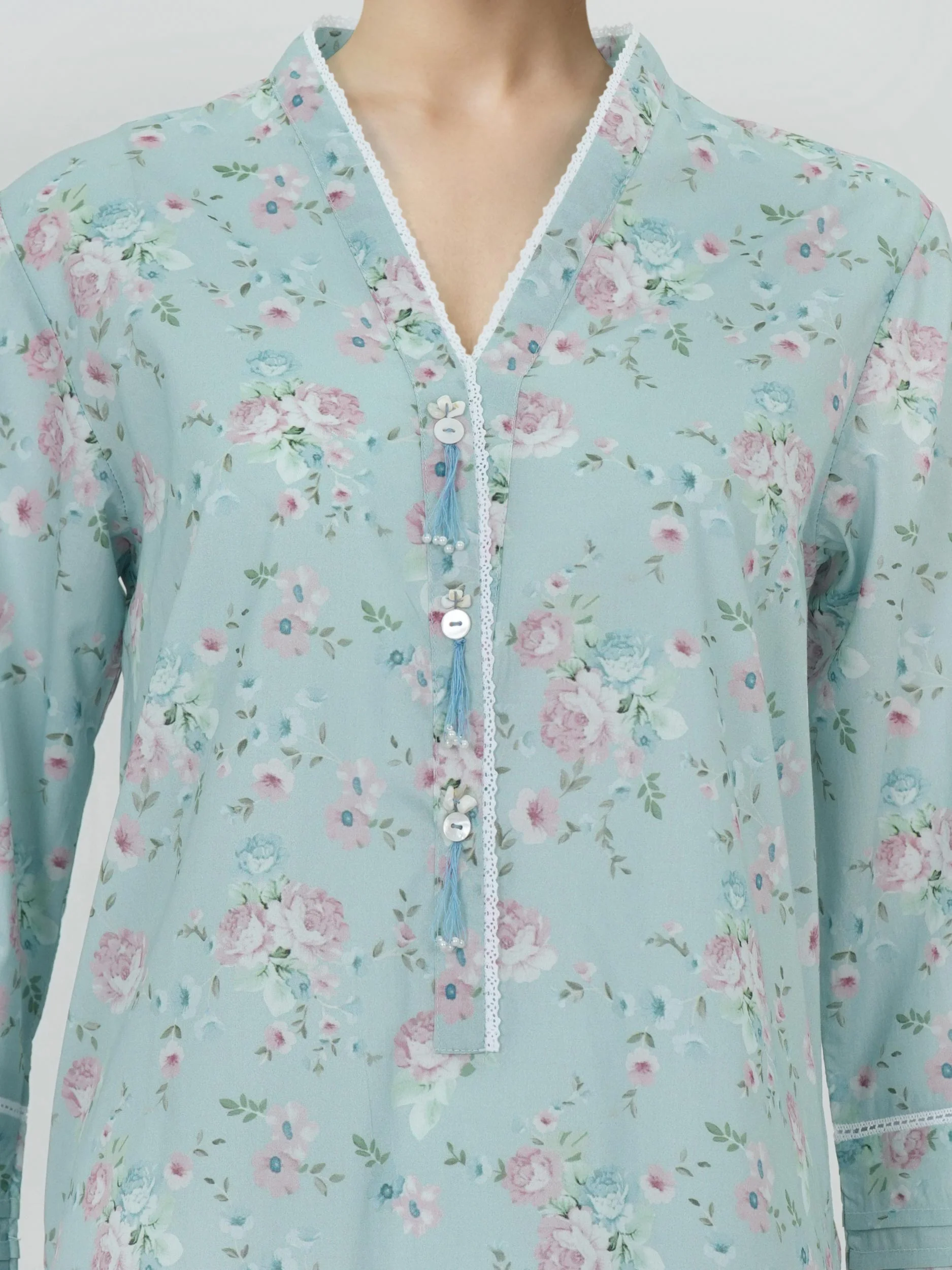 2 Piece Cambric Suit (Pret) - Image 4