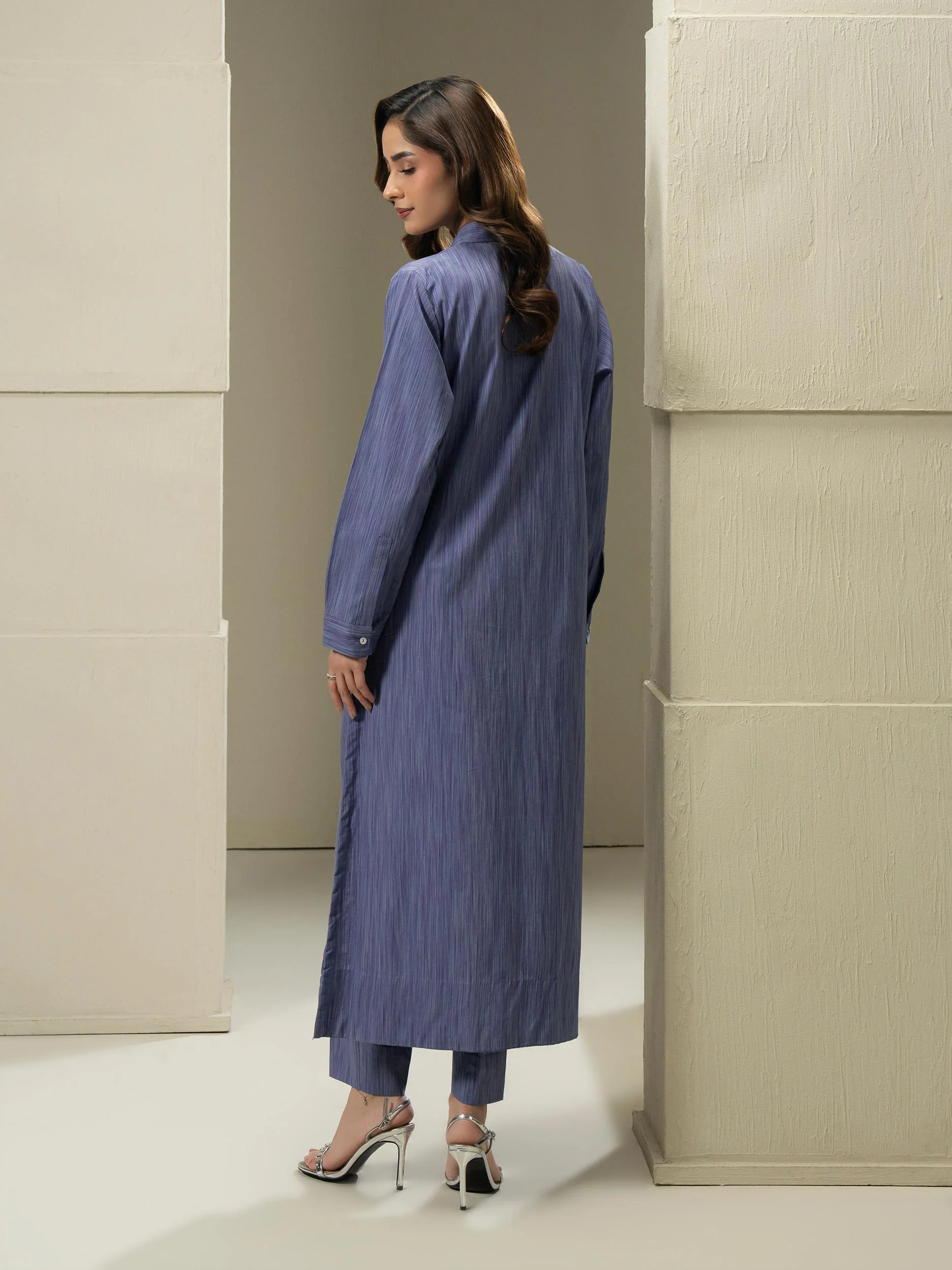 2 Piece Yarn Dyed Suit (Pret) - Image 4