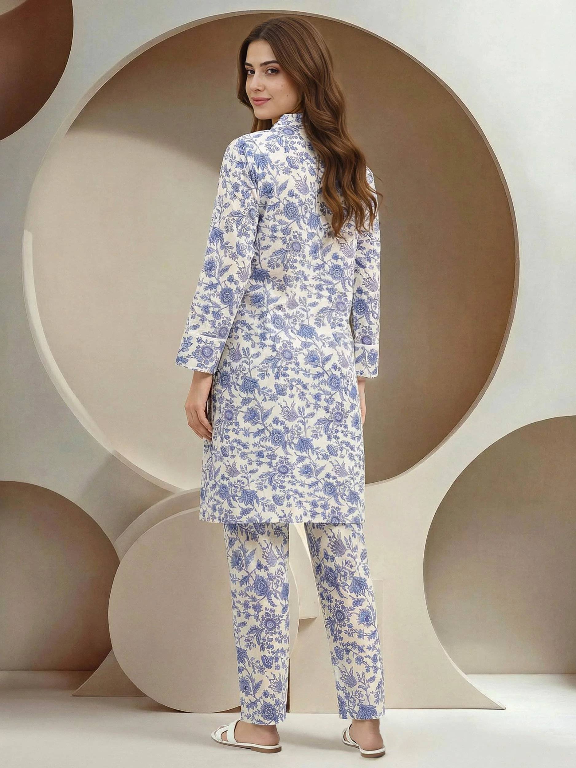 2 Piece Cambric Suit (Pret) - Image 3
