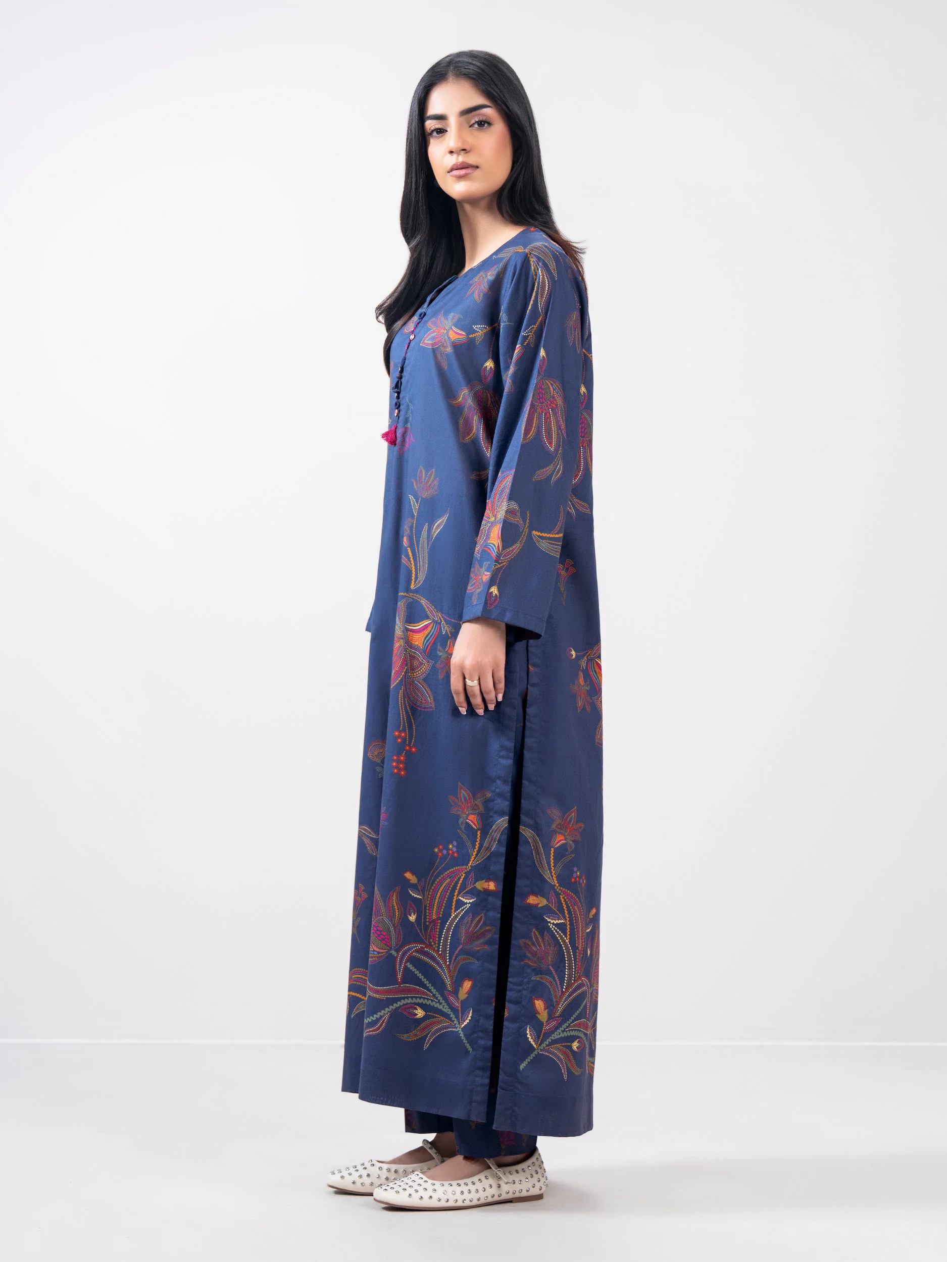 2 Piece Cambric Suit (Pret) - Image 2