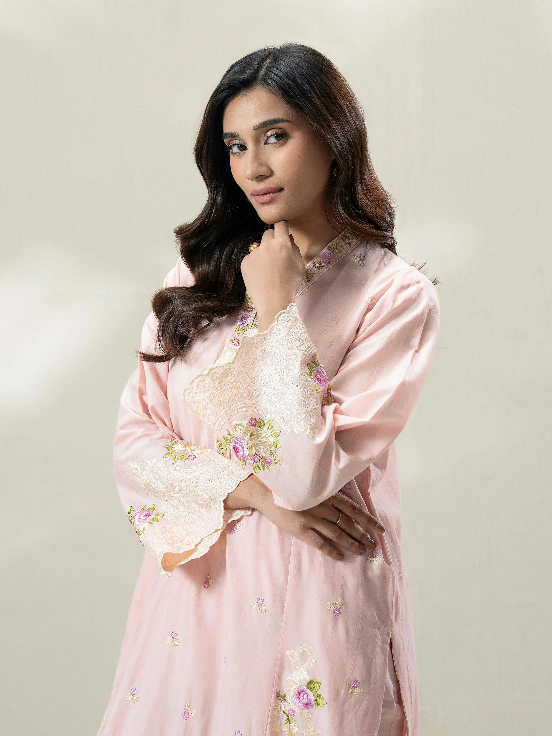 2-Piece Jacquard Suit-Embroidered (Pret) - Image 4