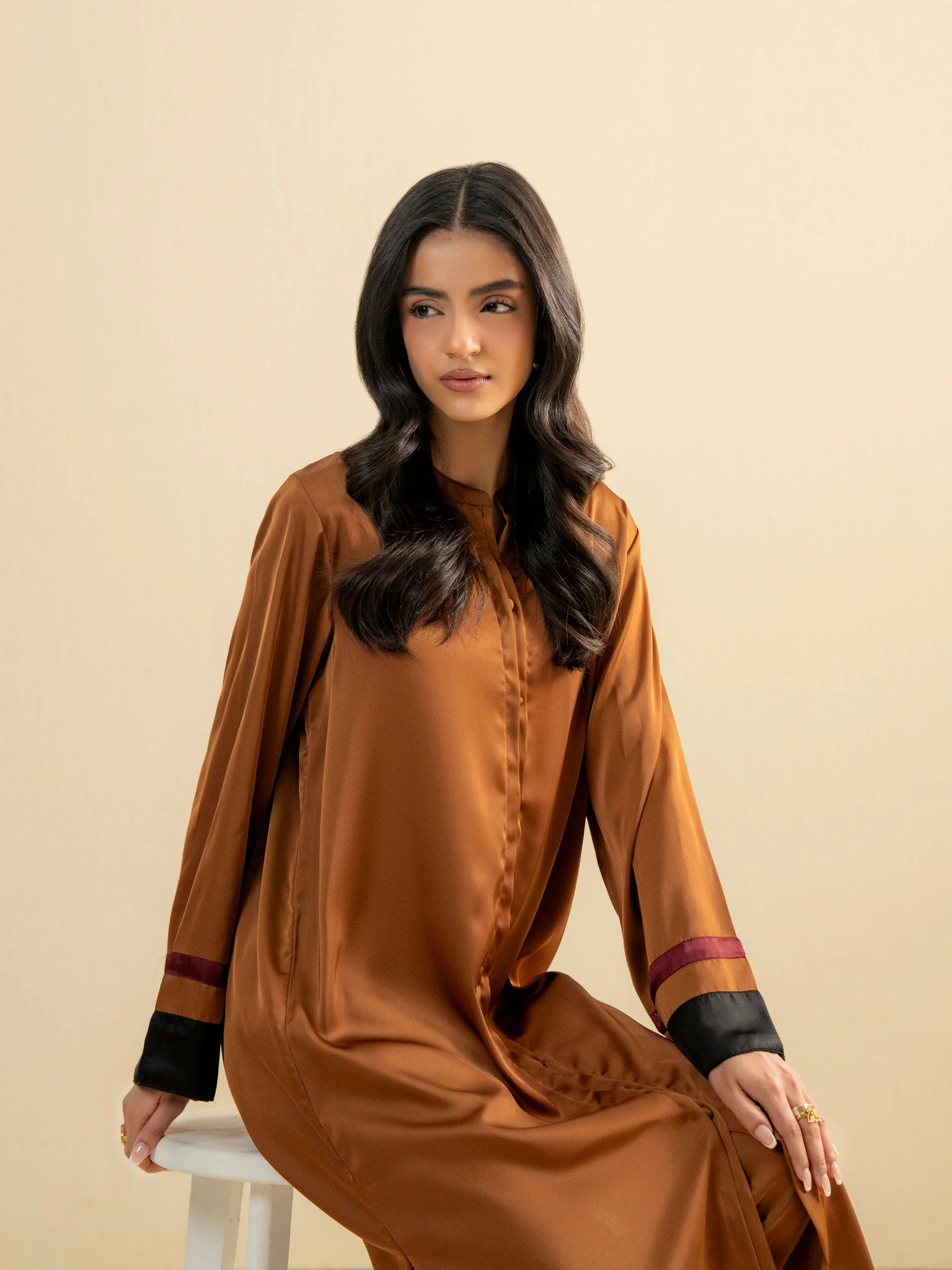 2 Piece Silk Suit-Dyed (Pret) - Image 10