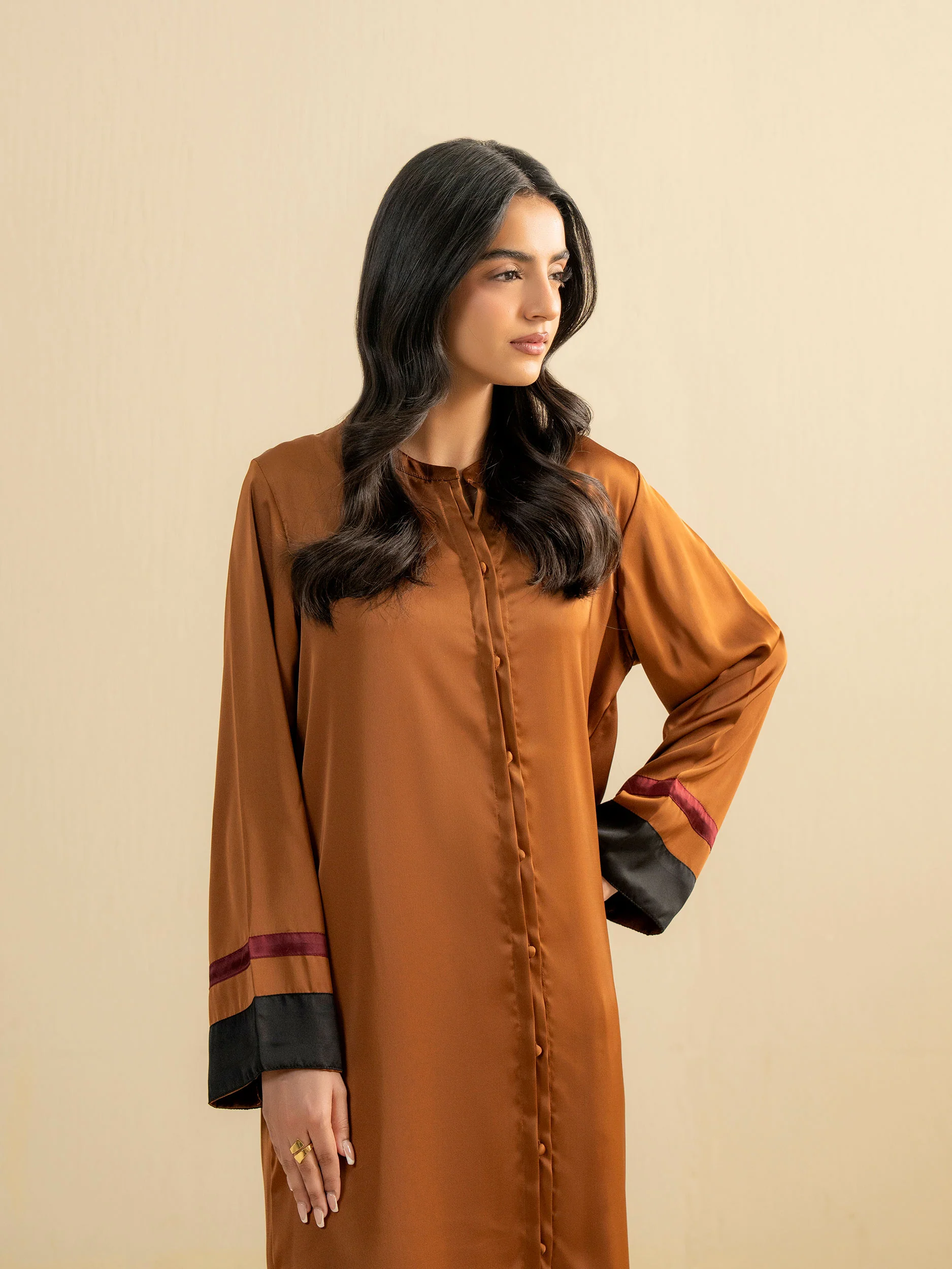 2 Piece Silk Suit-Dyed (Pret) - Image 2