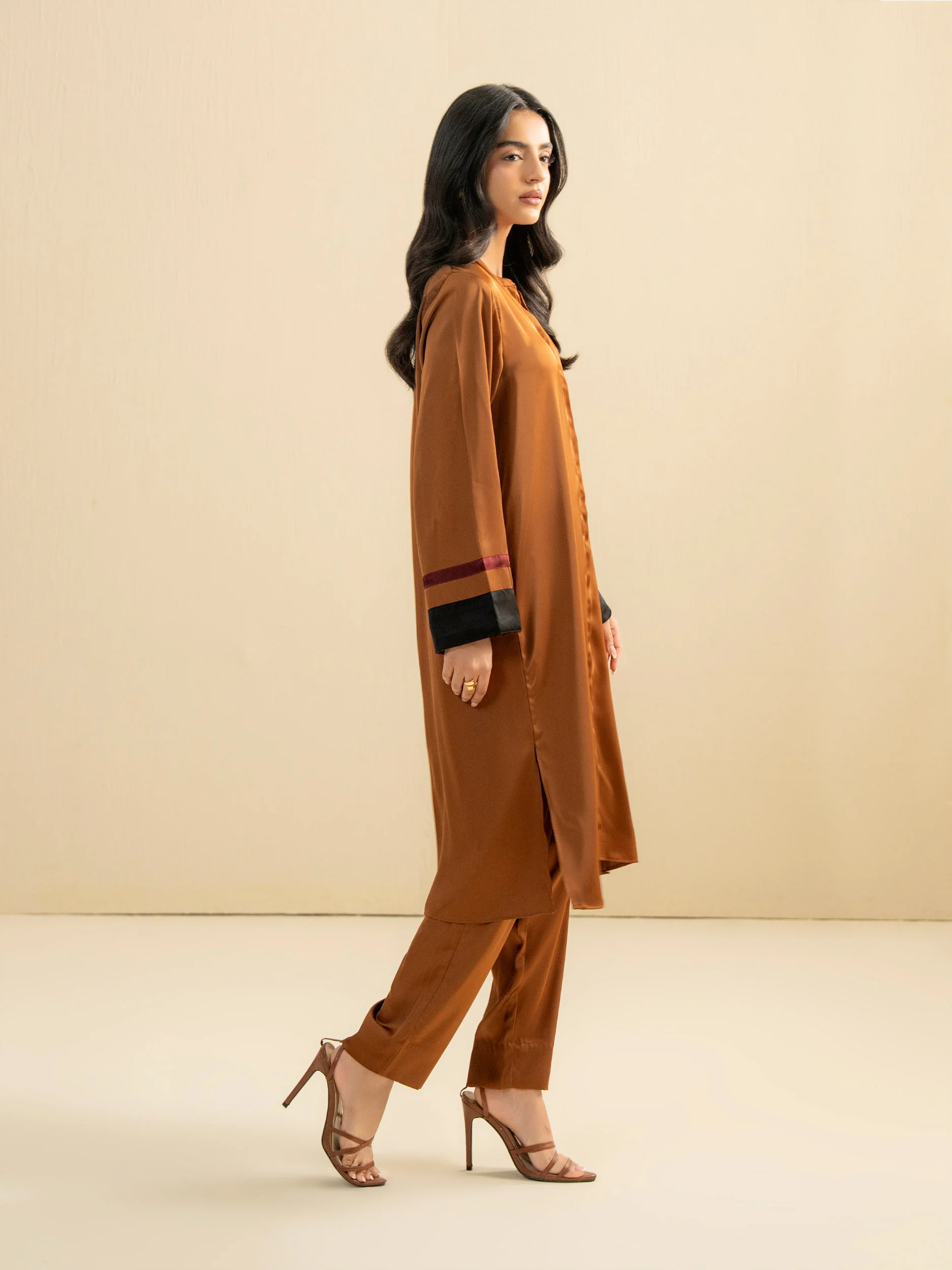 2 Piece Silk Suit-Dyed (Pret) - Image 3