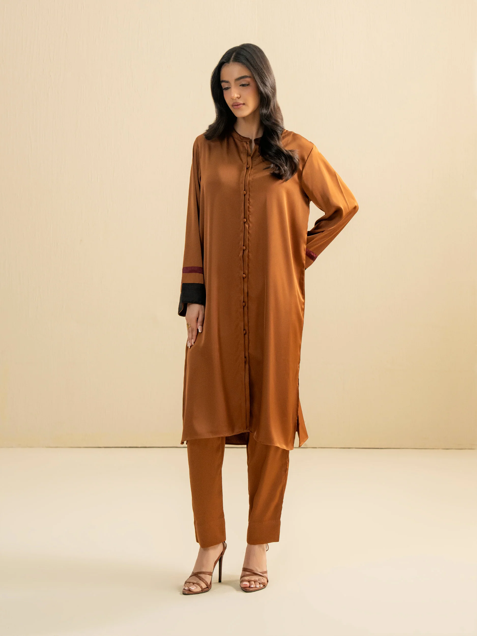 2 Piece Silk Suit-Dyed (Pret) - Image 8