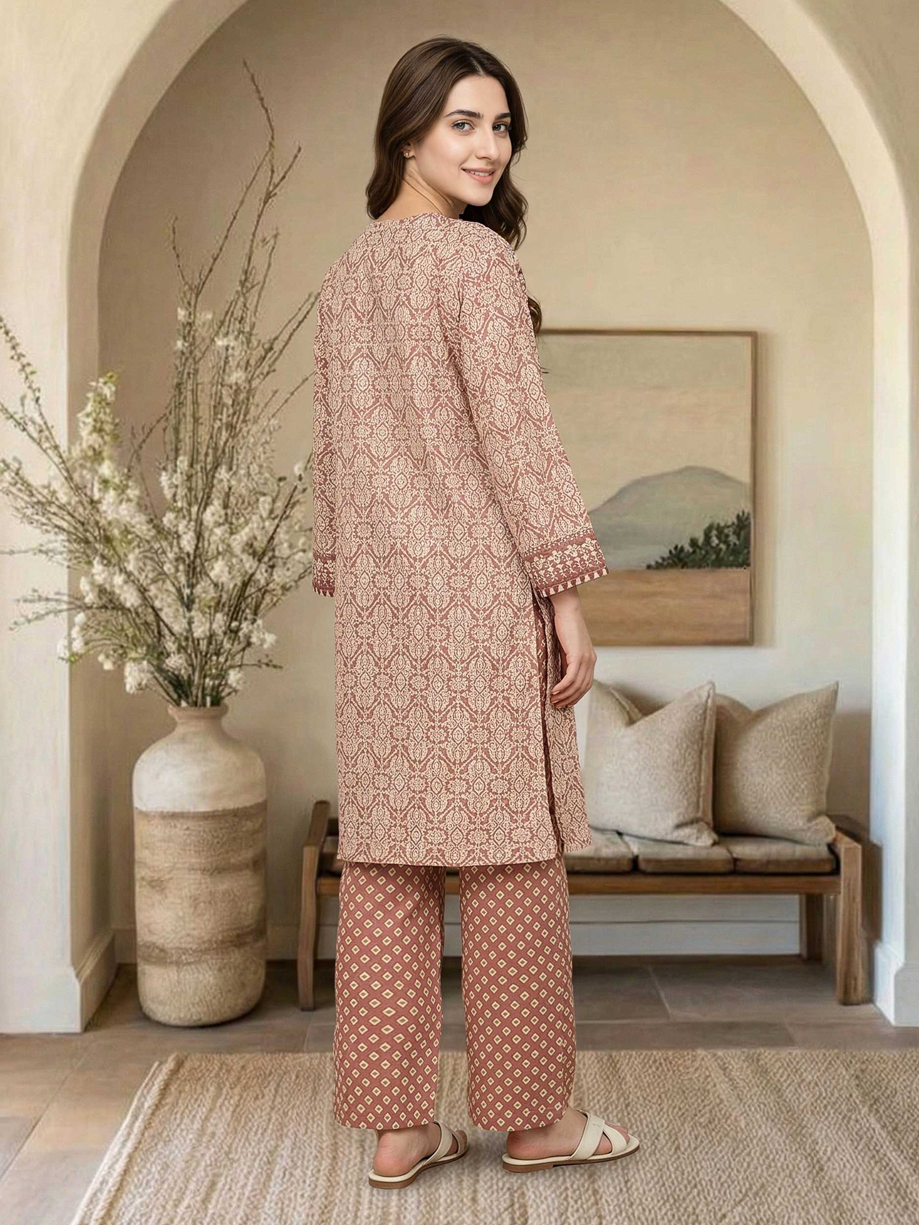 2 Piece Lawn Suit (Pret) - Image 3
