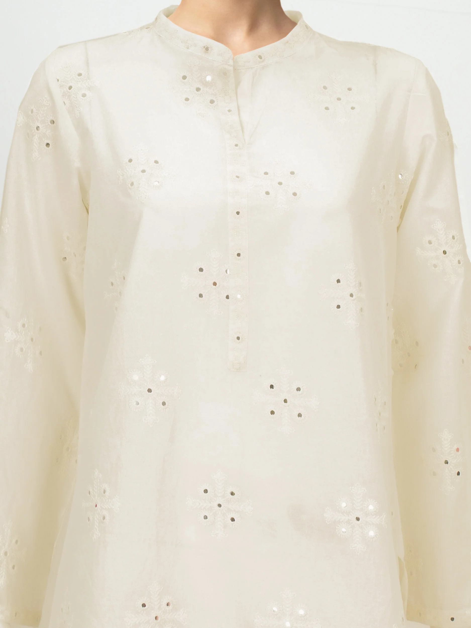 2 Piece Cambric Suit- Embroidered (Pret) - Image 5