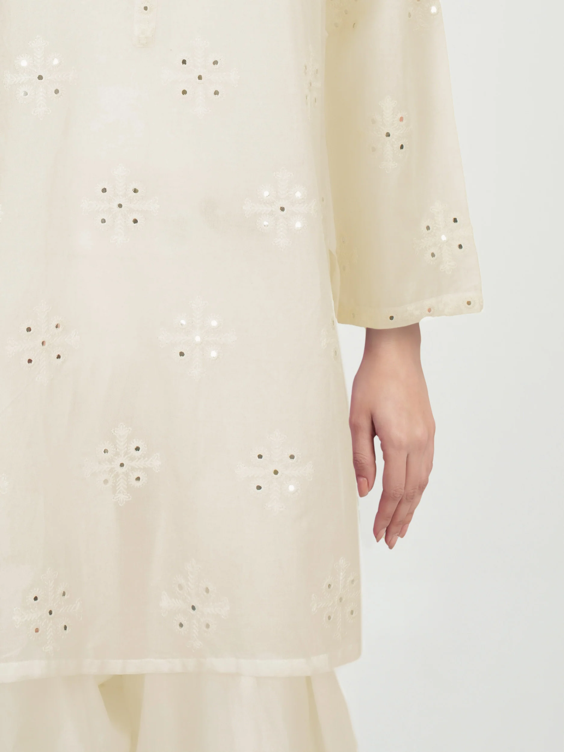 2 Piece Cambric Suit- Embroidered (Pret) - Image 6