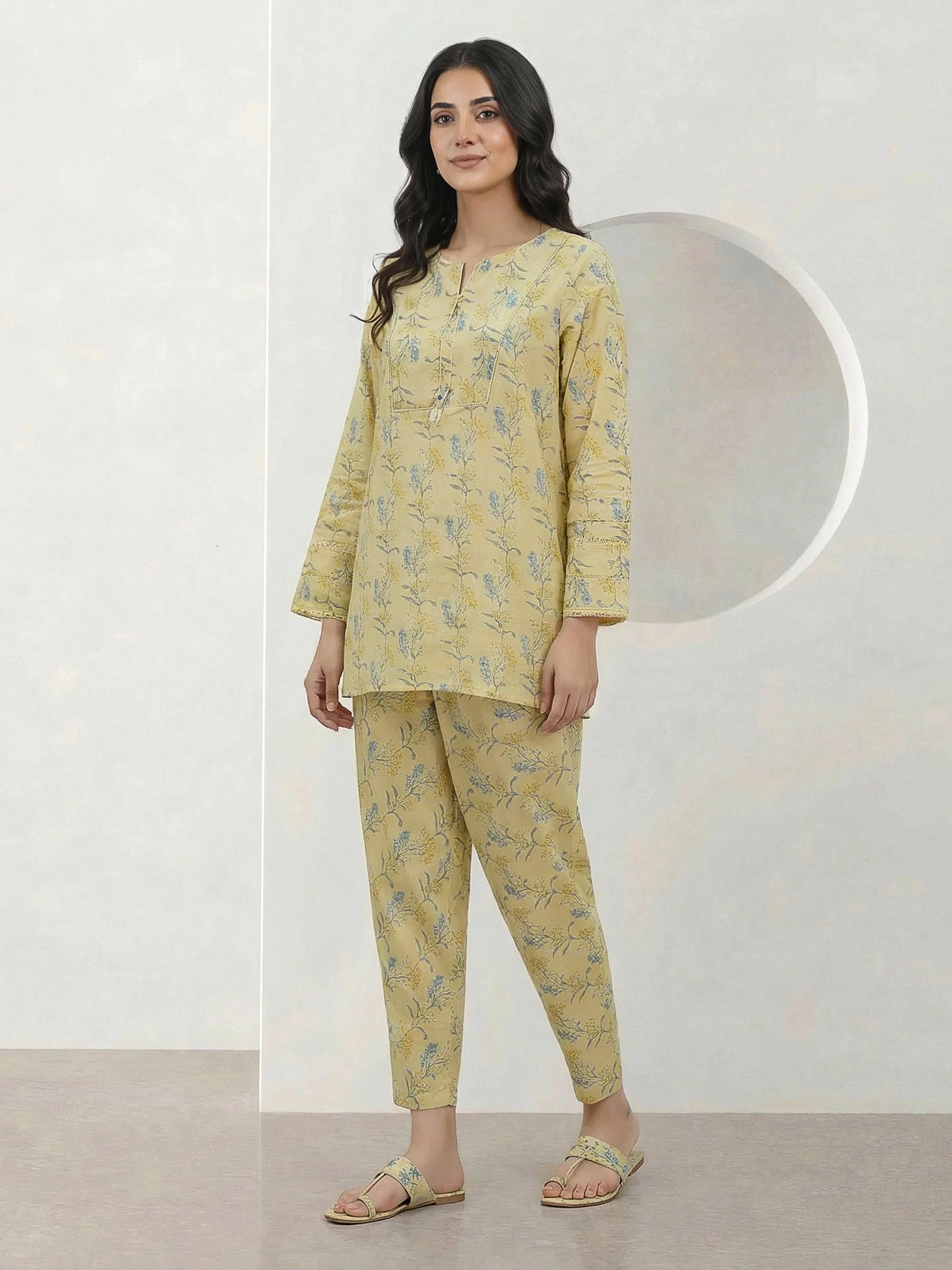 2 Piece Cambric Suit (Pret) - Image 3
