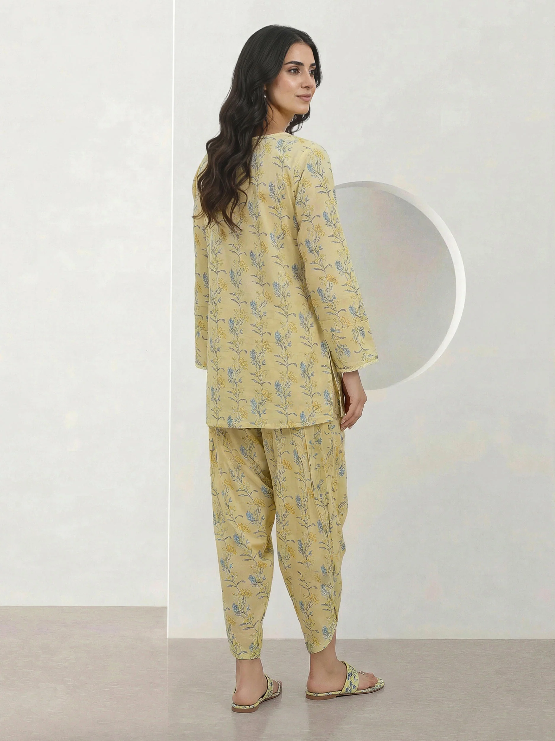 2 Piece Cambric Suit (Pret) - Image 4