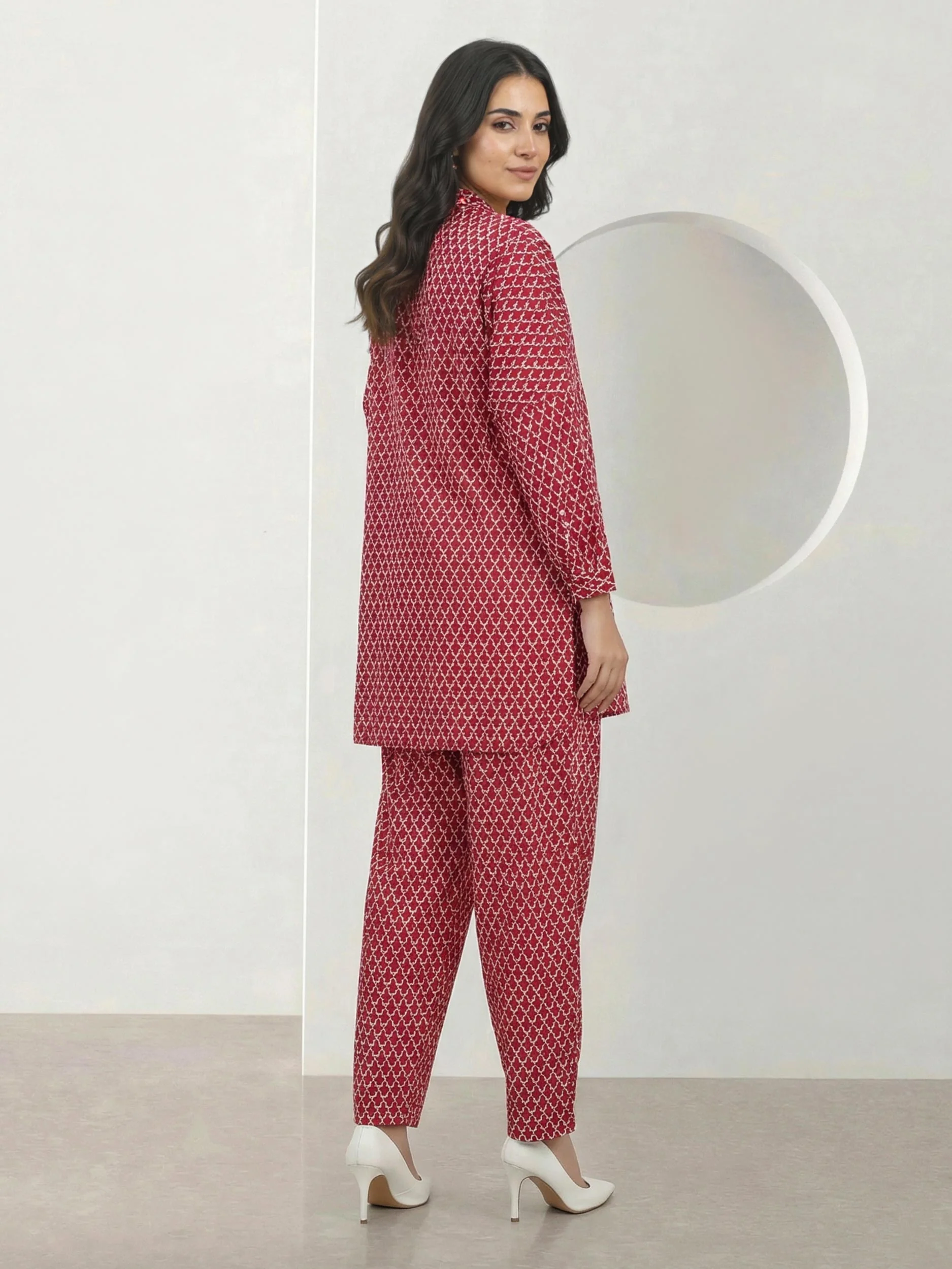 2 Piece Cambric Suit (Pret) - Image 3