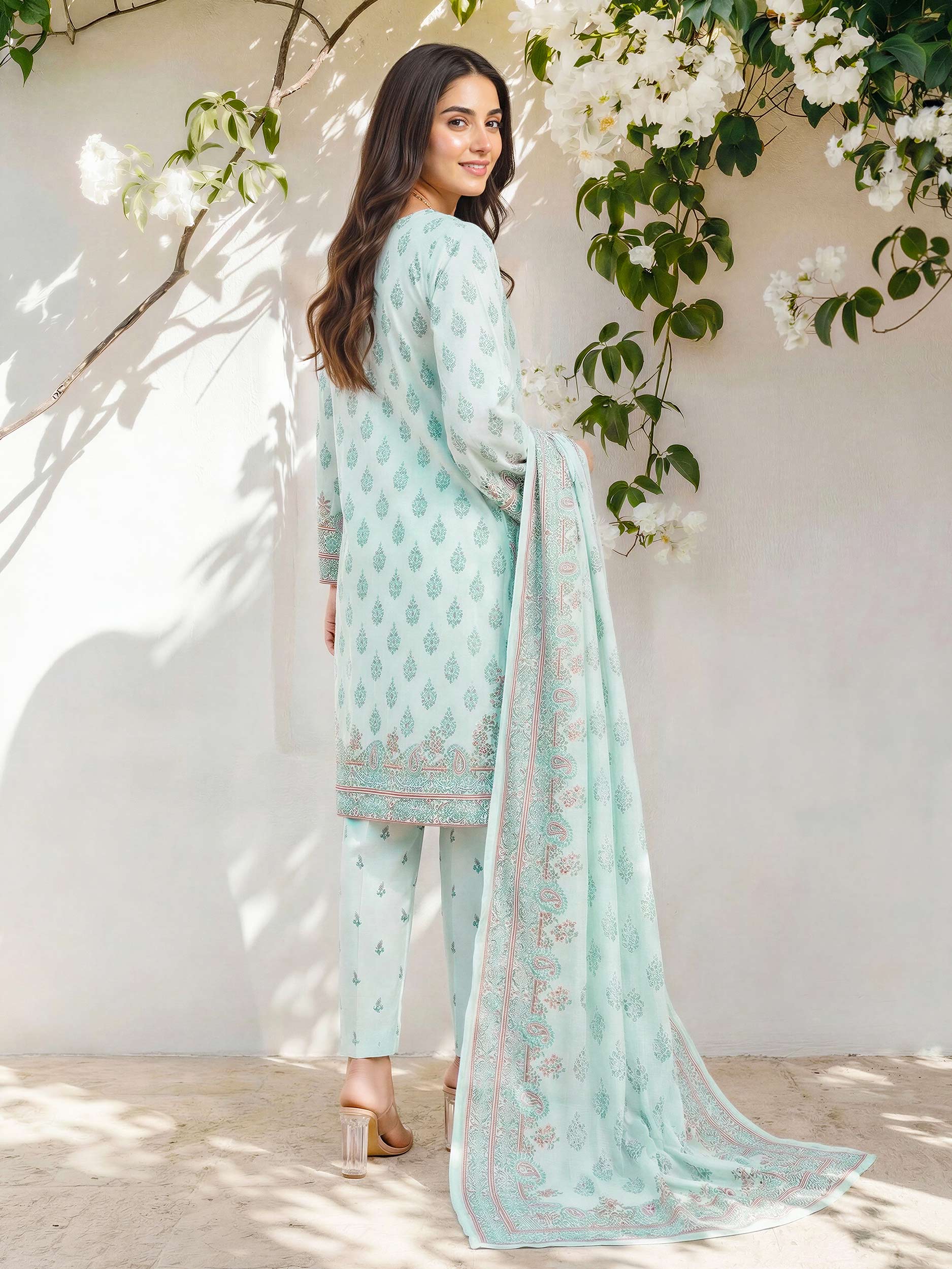 3 Piece Lawn Suit (Pret) - Image 3