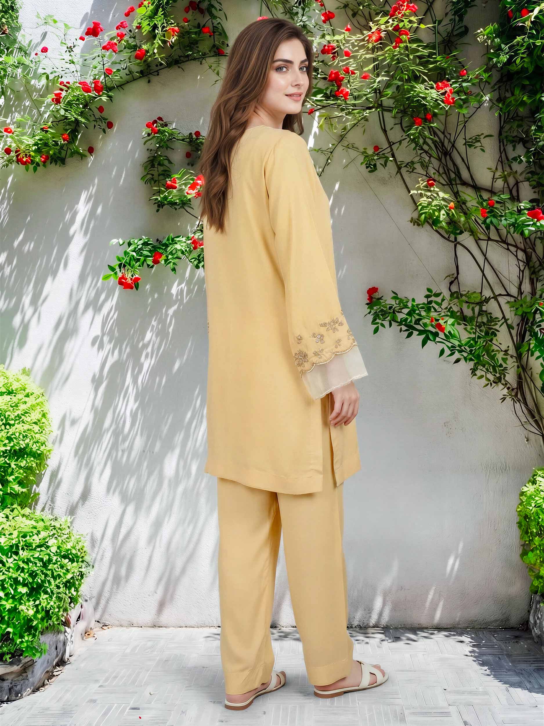 2 Piece Grip Suit- Embellished (Pret) - Image 2