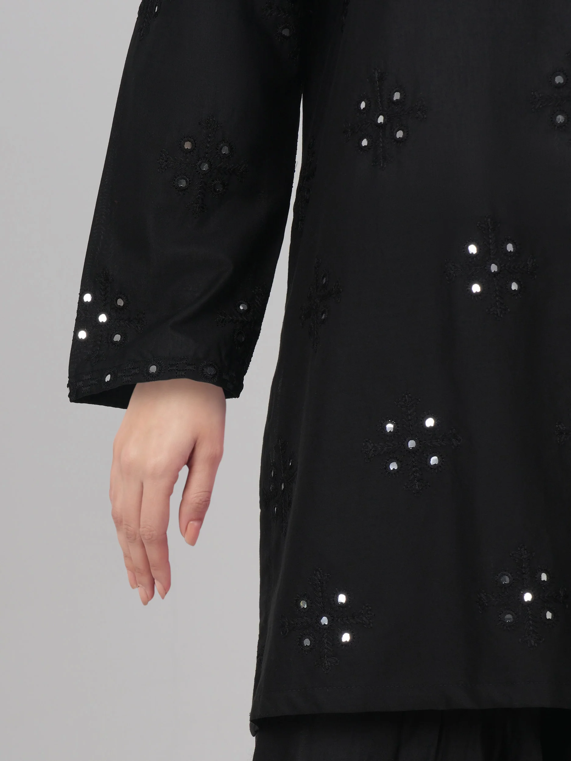 2 Piece Cambric Suit- Embroidered (Pret) - Image 5
