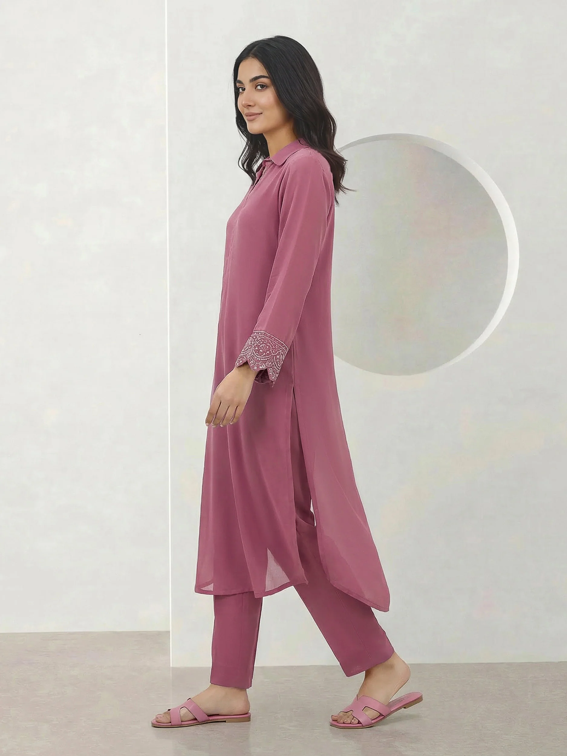 2 Piece Grip Suit- Embroidered (Pret) - Image 3