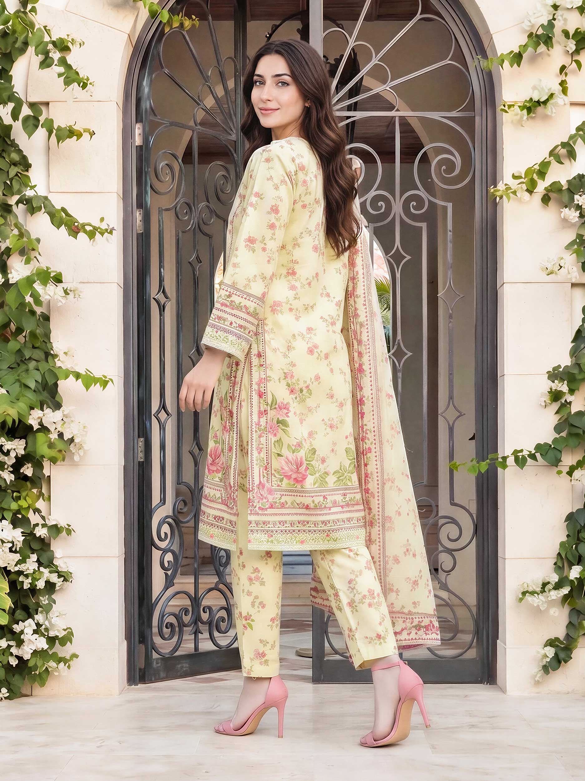 3 Piece Lawn Suit (Pret) - Image 3