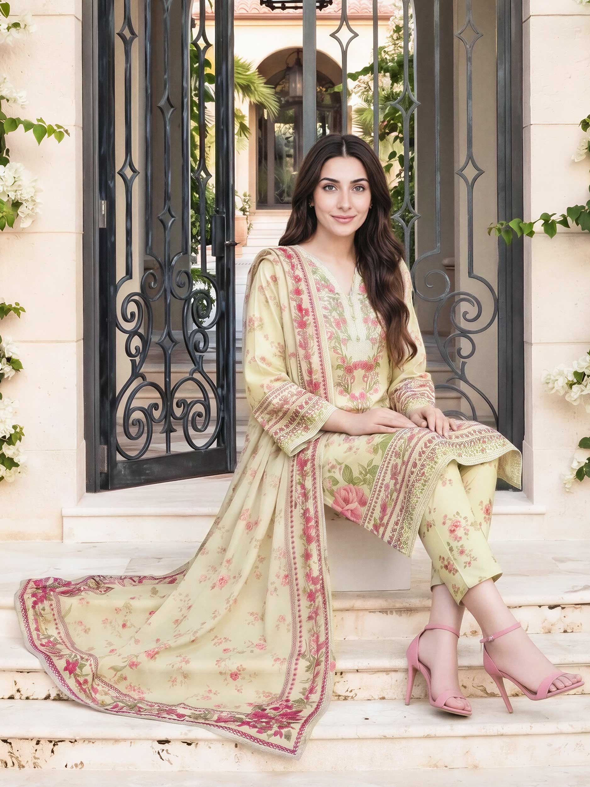 3 Piece Lawn Suit (Pret) - Image 4