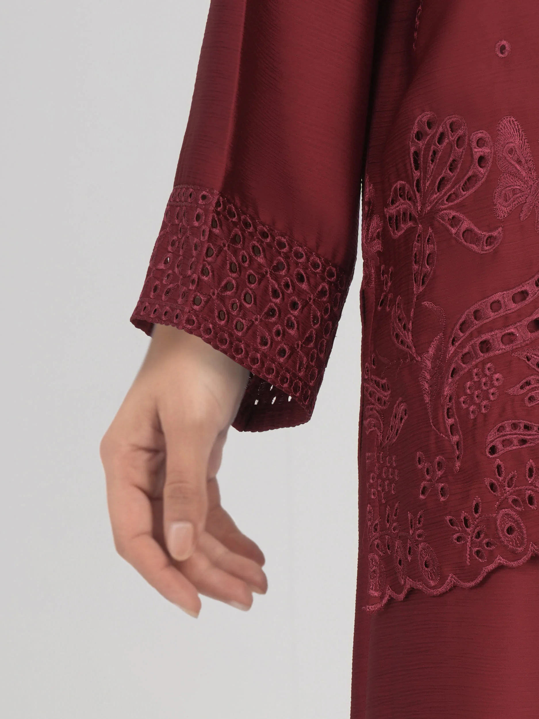 Silk Co-ord Set- Embroidered - Image 6