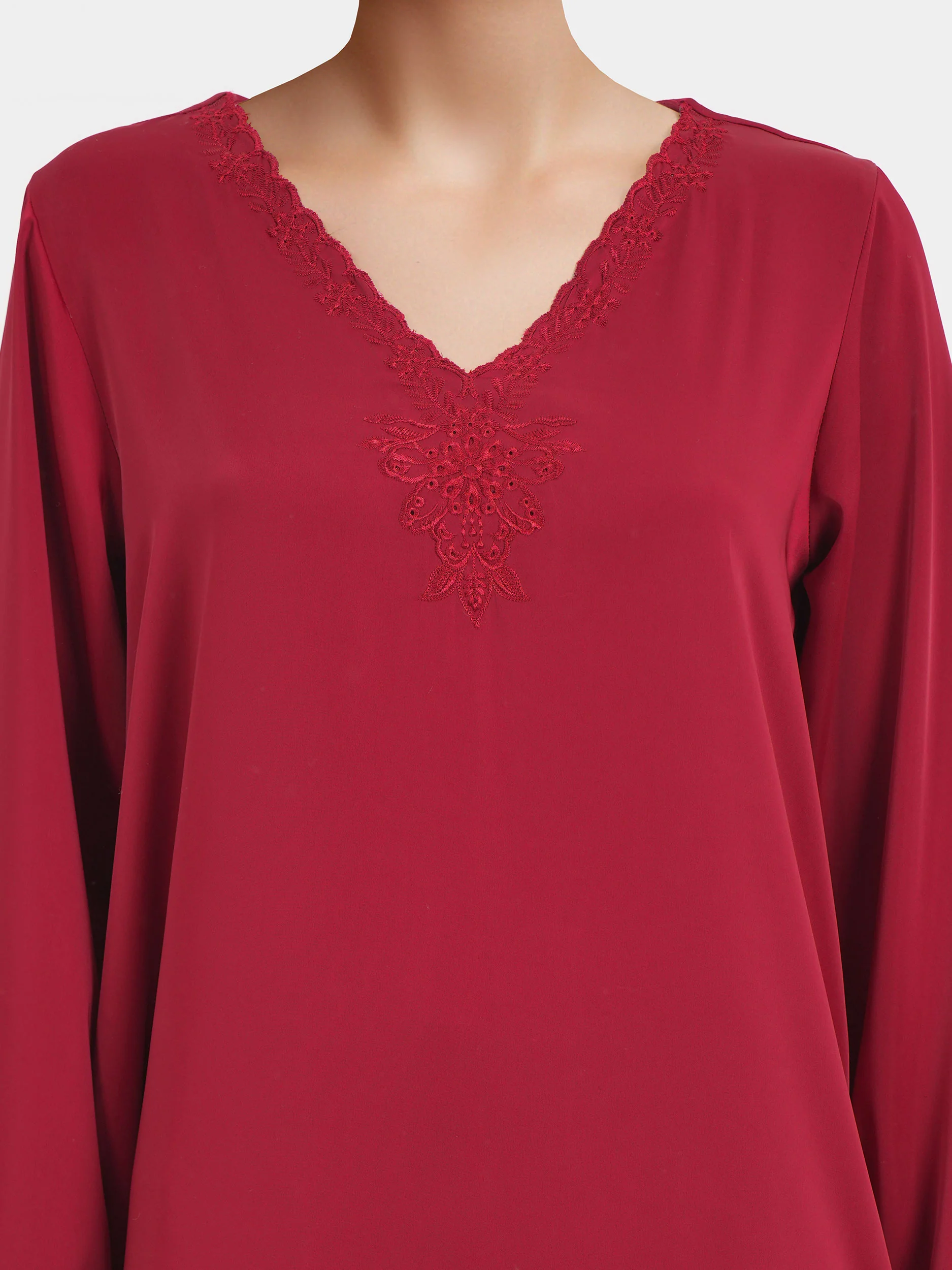 2 Piece Premium Silk Suit- Embroidered (Pret) - Image 3