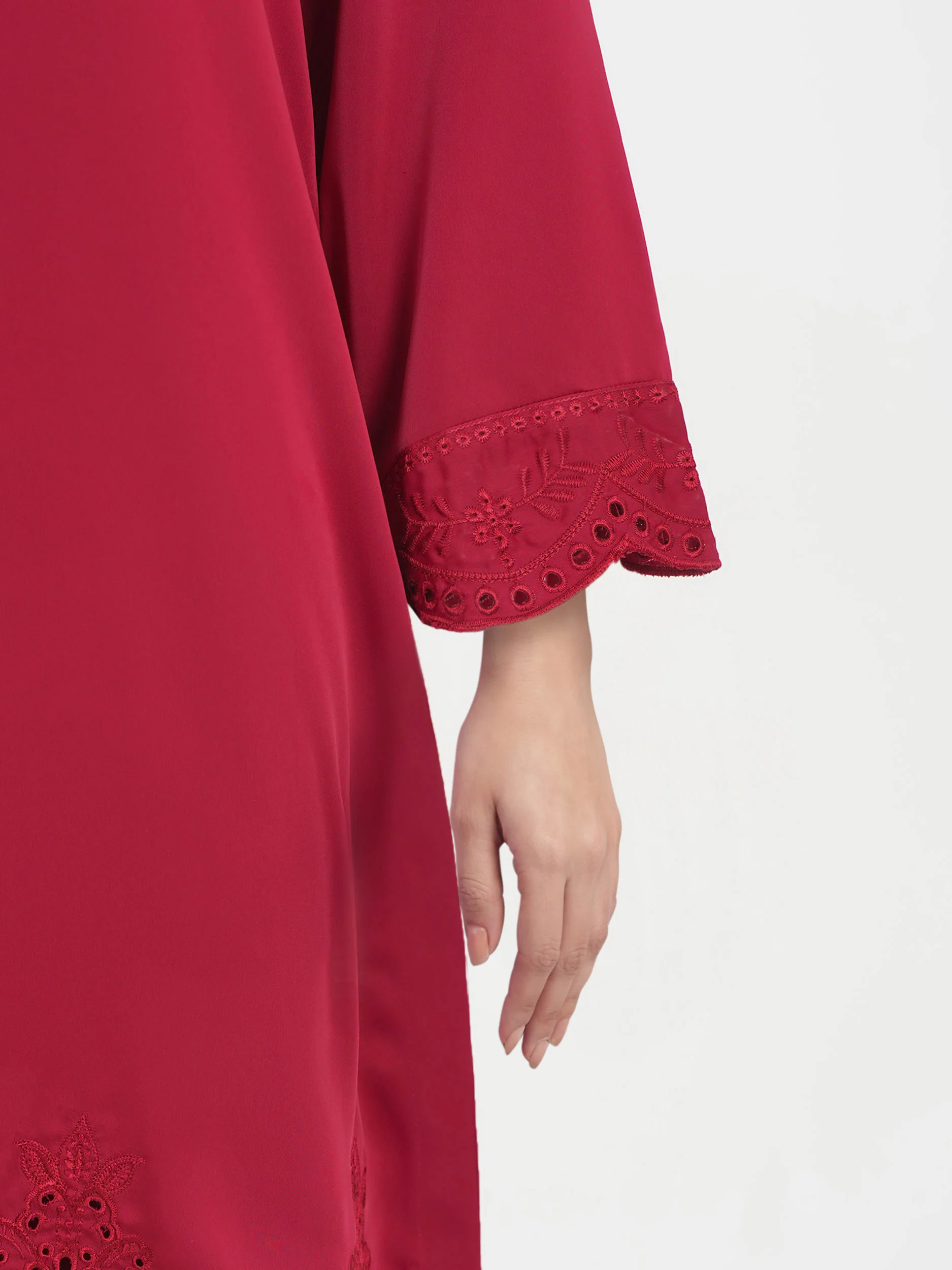 2 Piece Premium Silk Suit- Embroidered (Pret) - Image 5