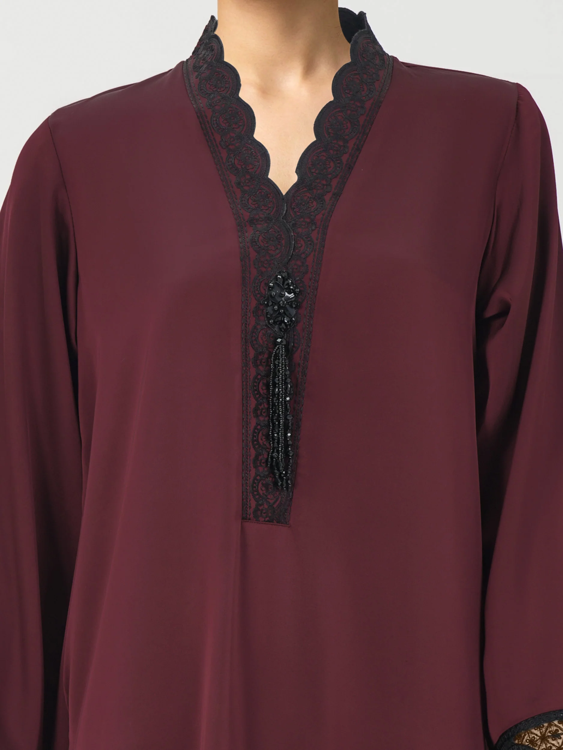 2 Piece Silk Suit- Embroidered (Pret) - Image 3