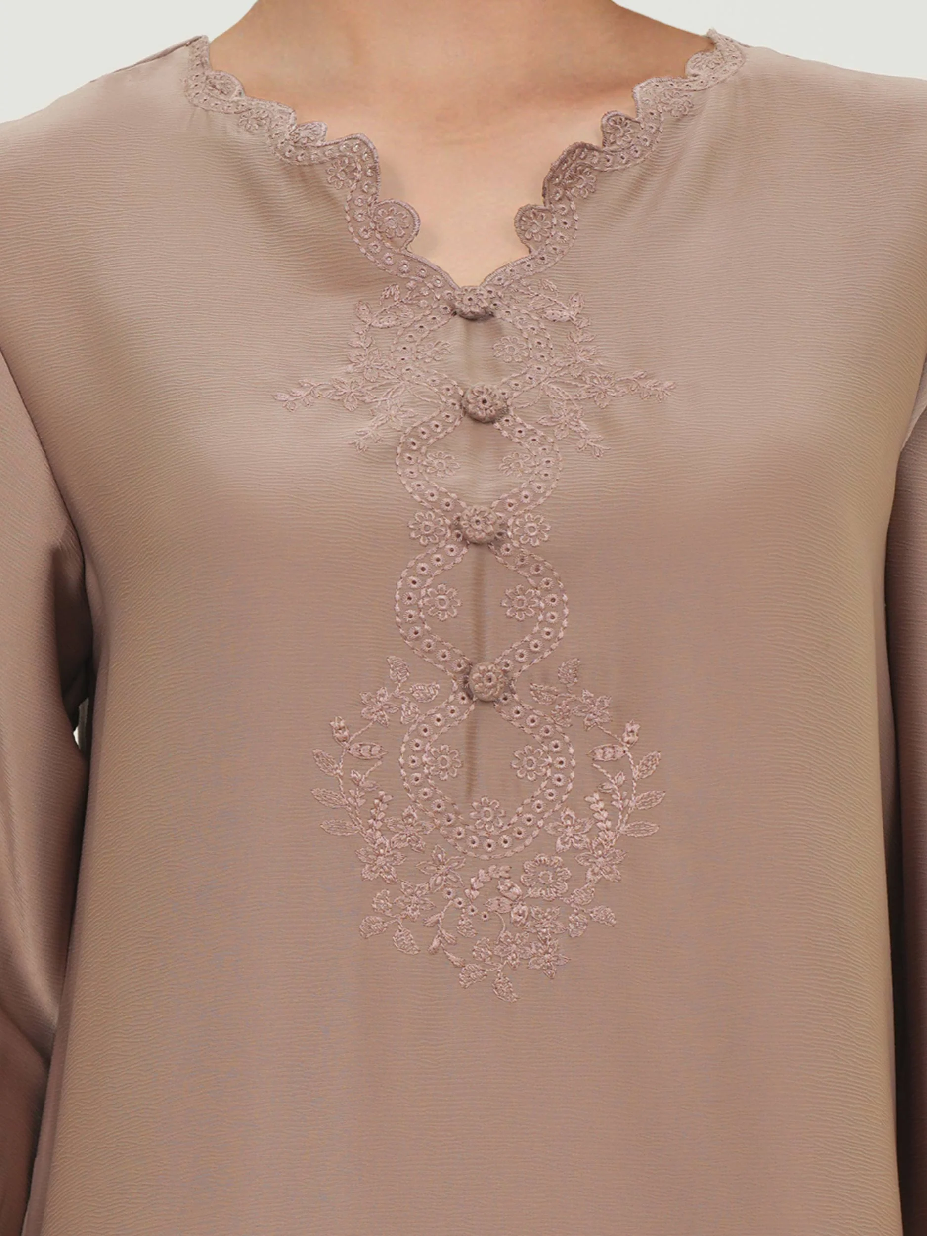 Silk Co-ord Set- Embroidered - Image 3
