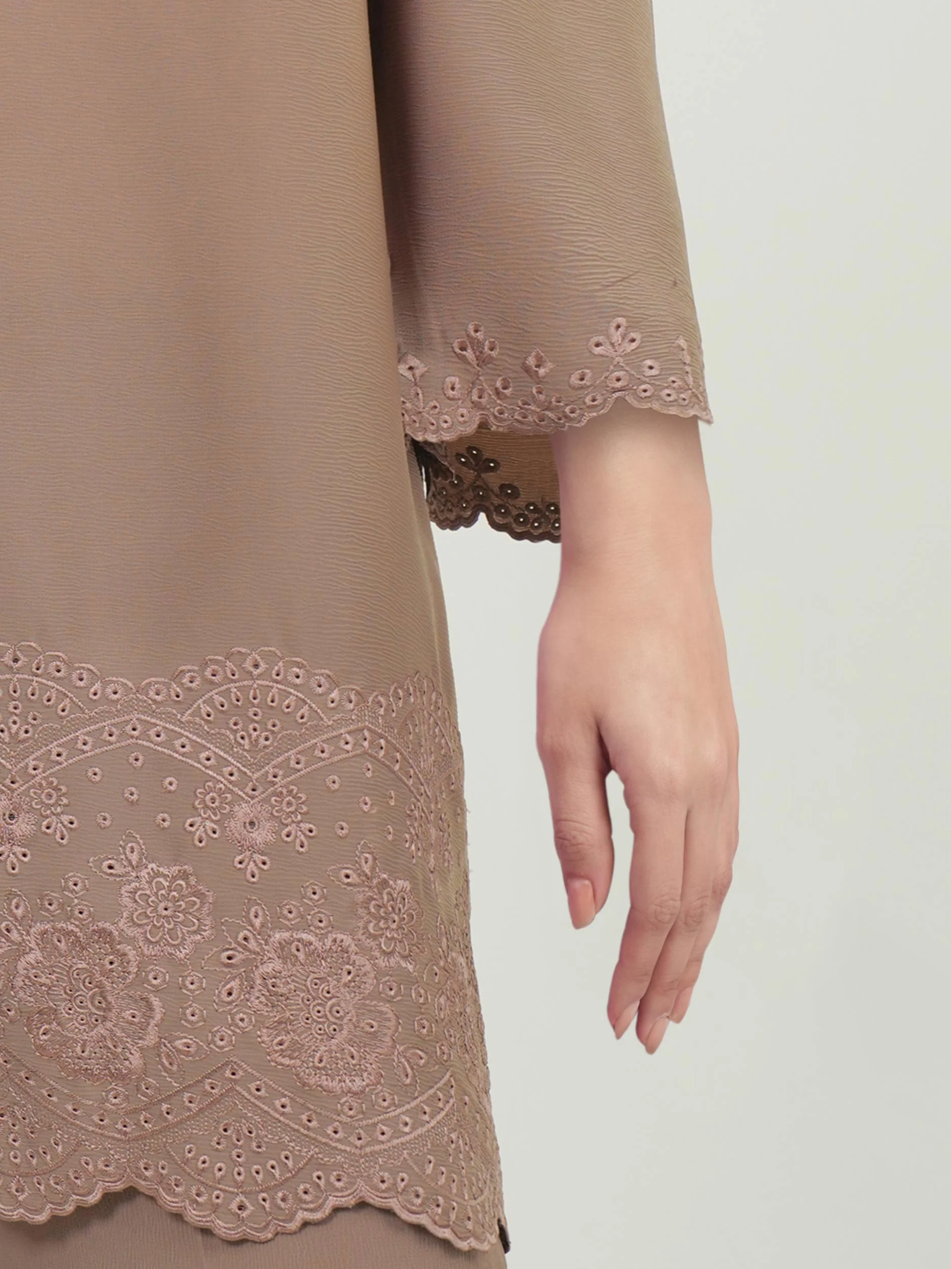 Silk Co-ord Set- Embroidered - Image 4