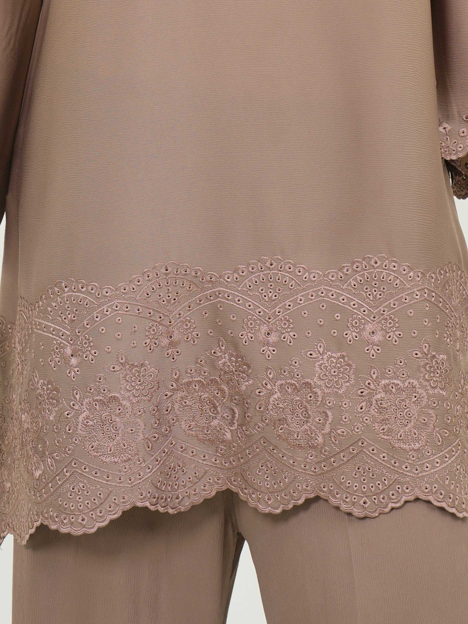 Silk Co-ord Set- Embroidered - Image 5