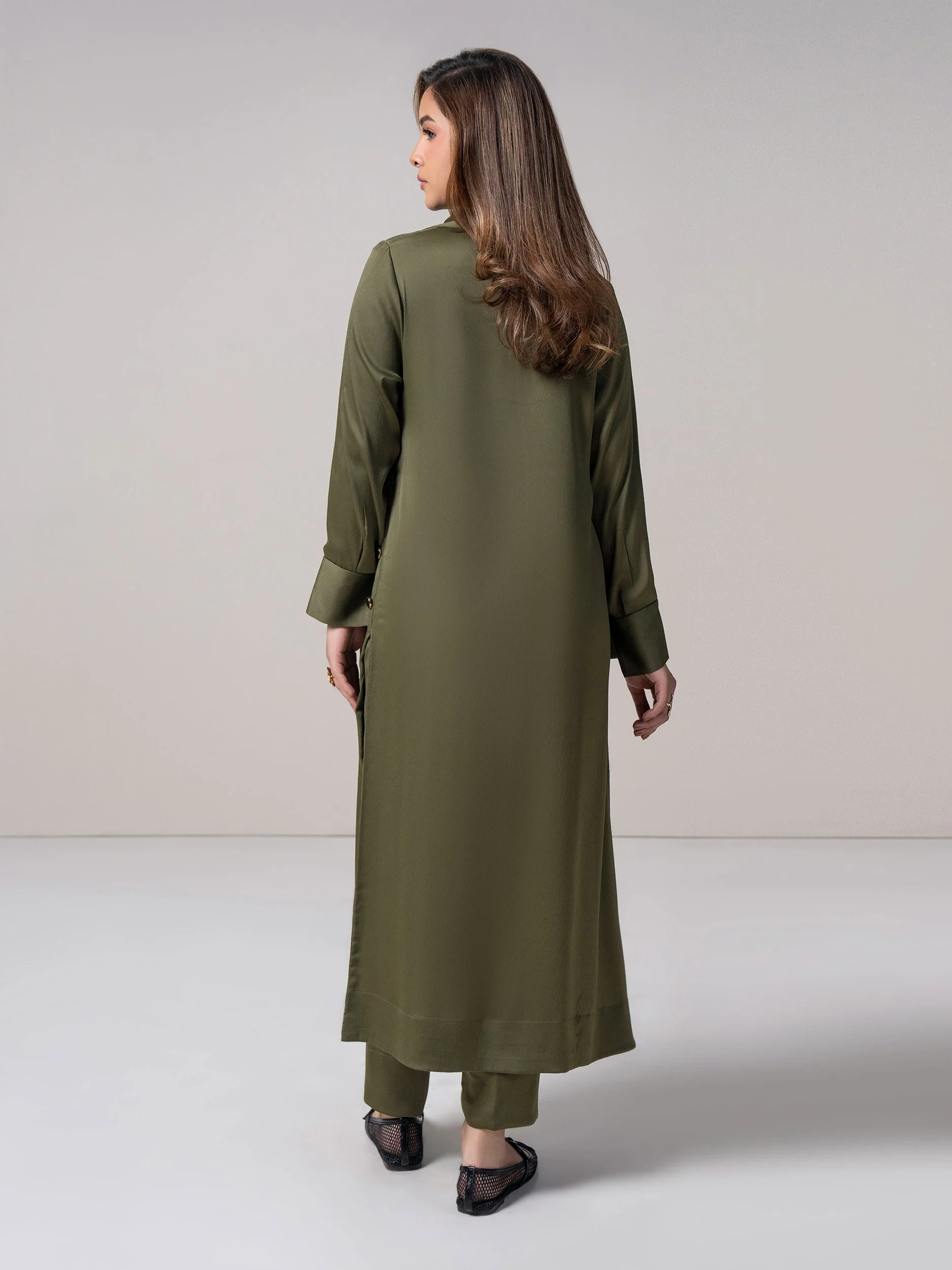 2 Piece Silk Suit (Pret) - Image 3