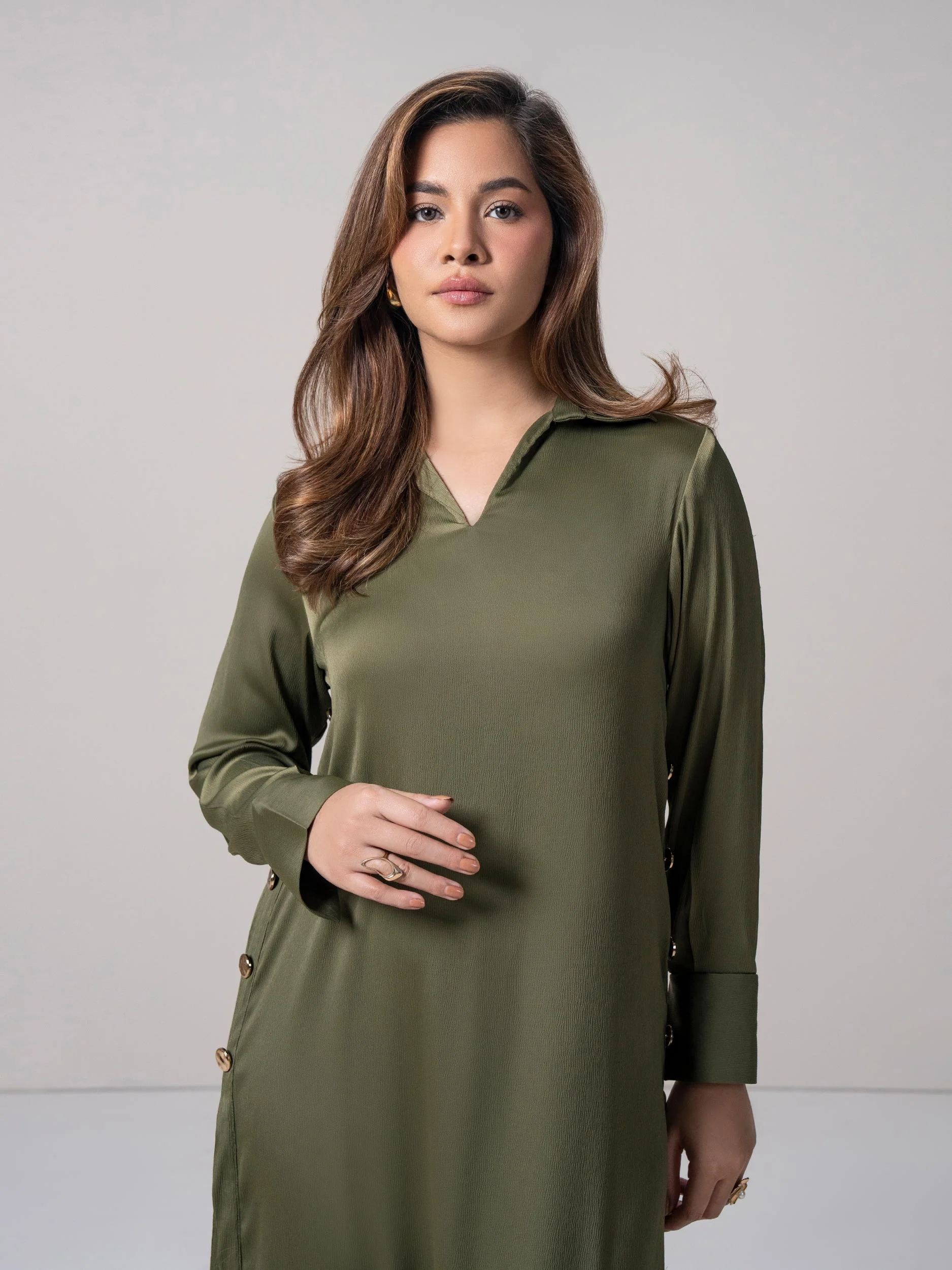 2 Piece Silk Suit (Pret) - Image 4