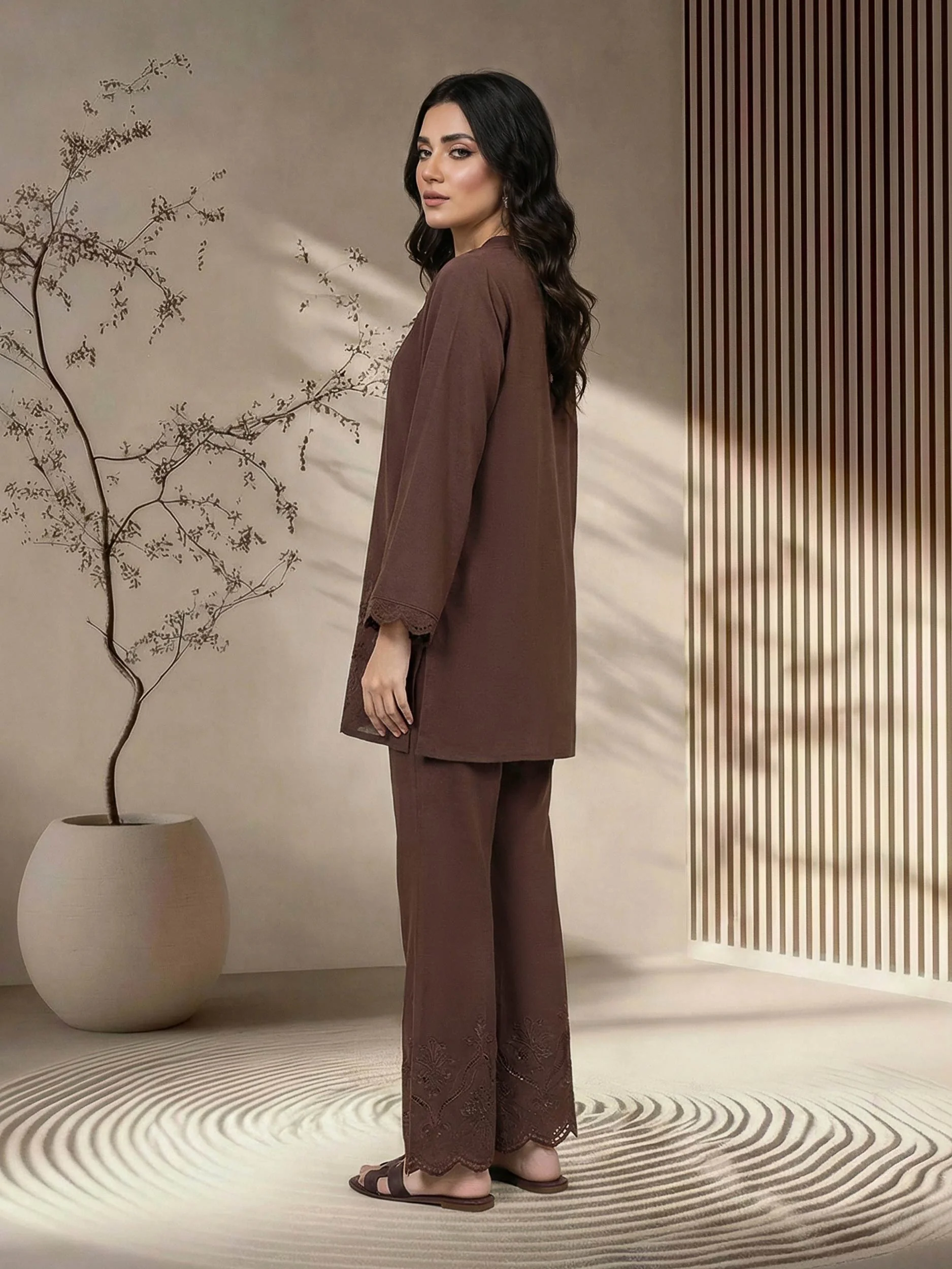 Premium Silk Co-ord set- Embroidered - Image 3