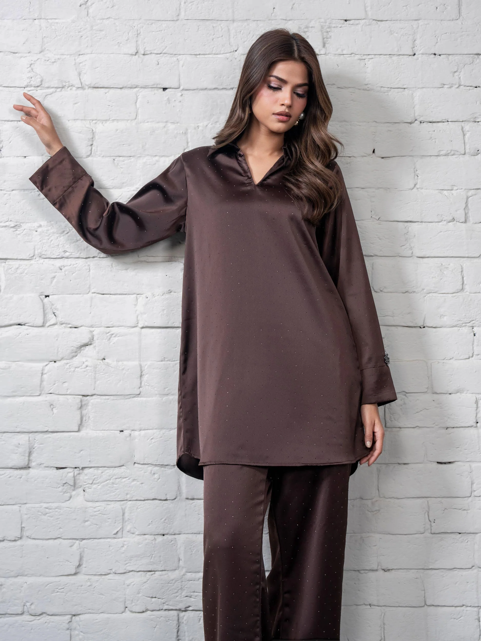 Silk Co-ord Set- Embellished - Image 6