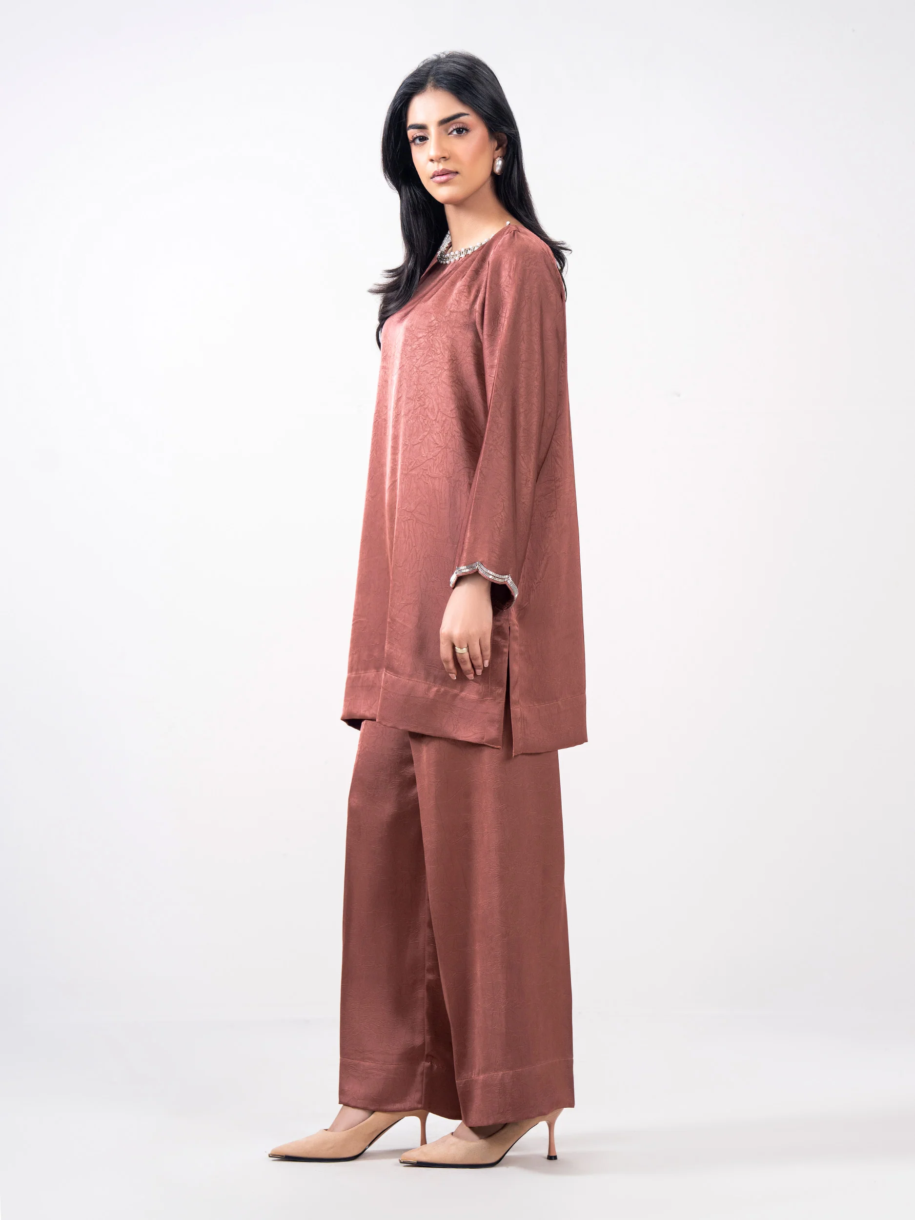 Premium Silk Co-ord set- Embellished - Image 2