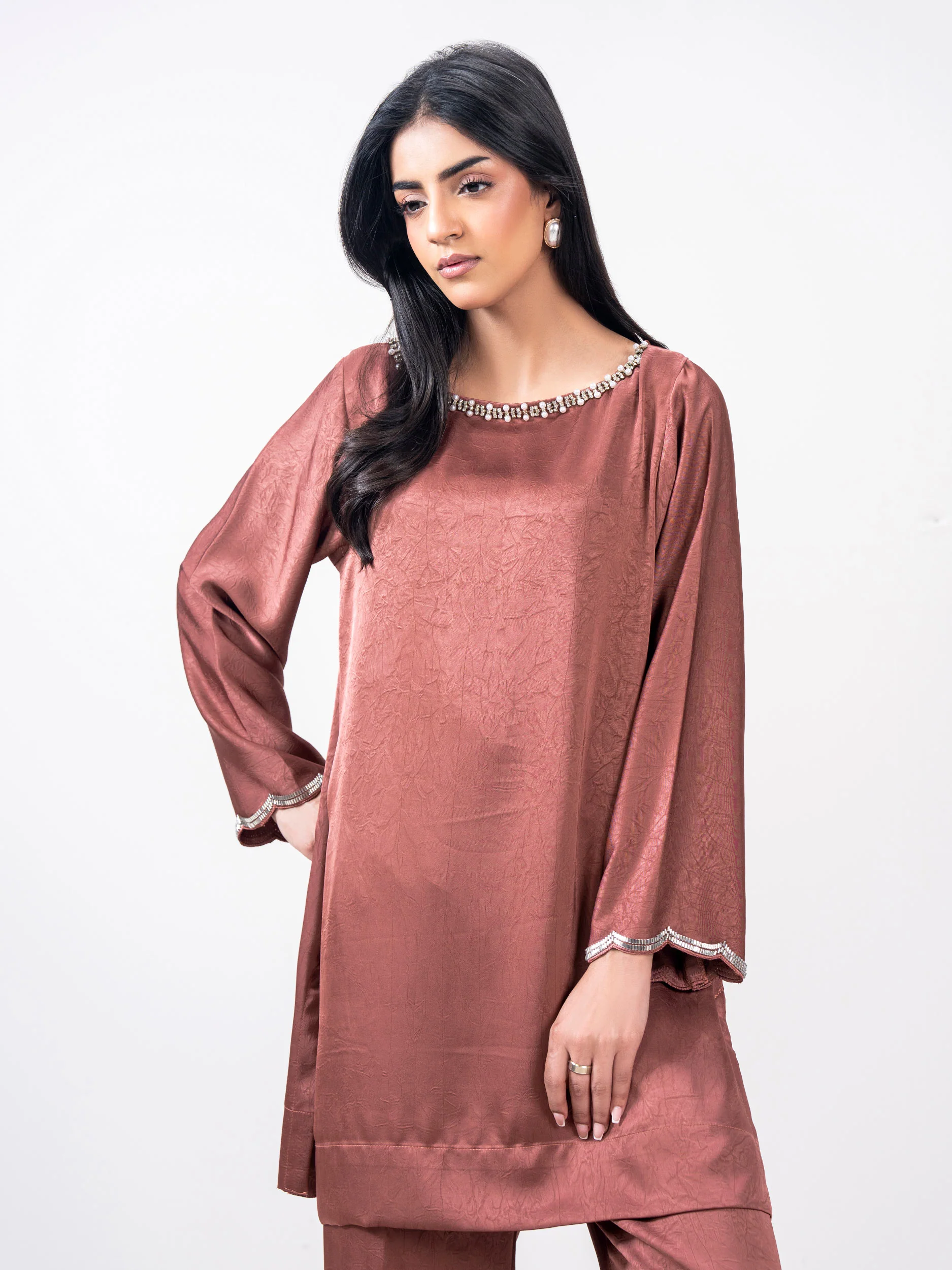 Premium Silk Co-ord set- Embellished - Image 4