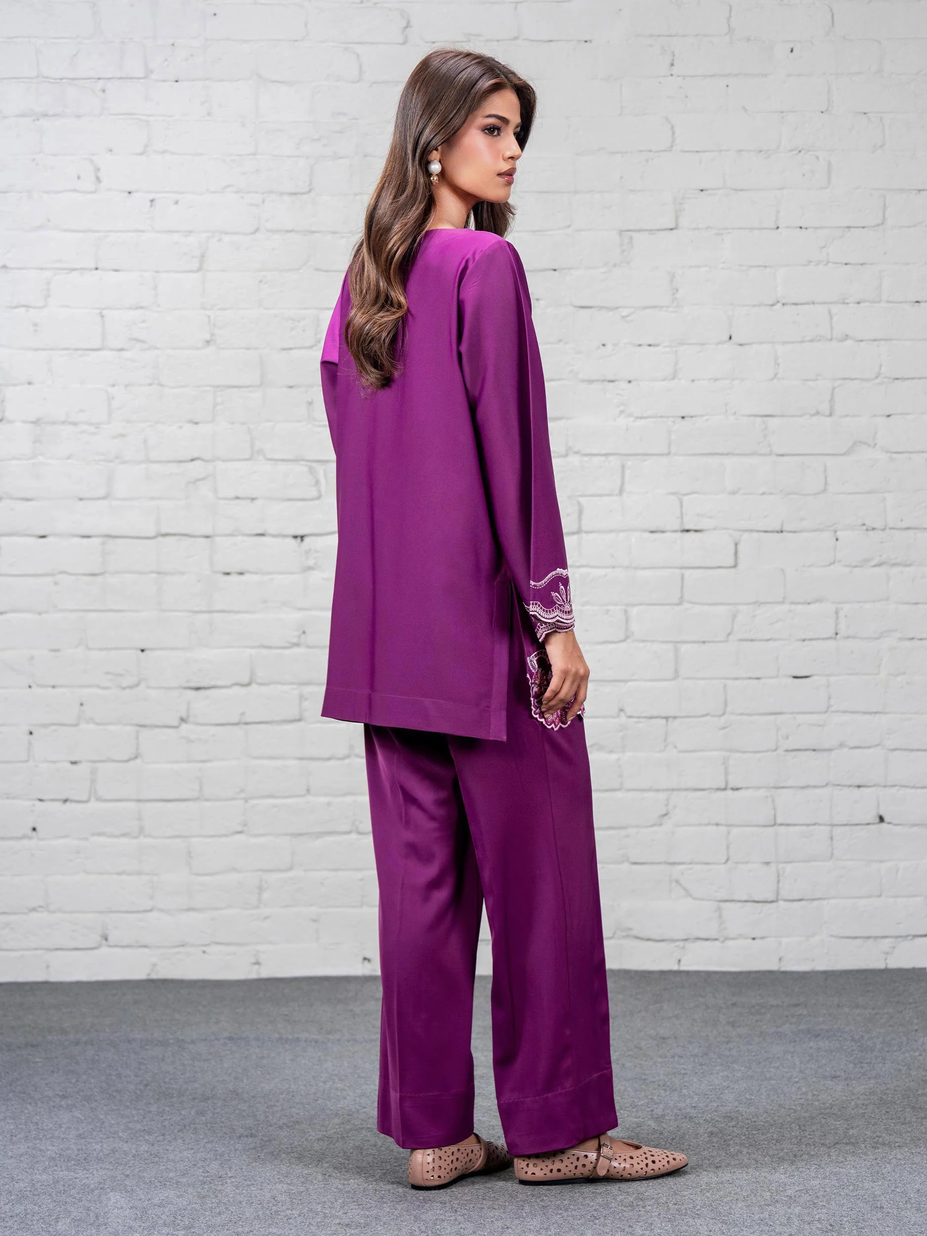 Grip Co-ord Set- Embroidered (Pret) - Image 3