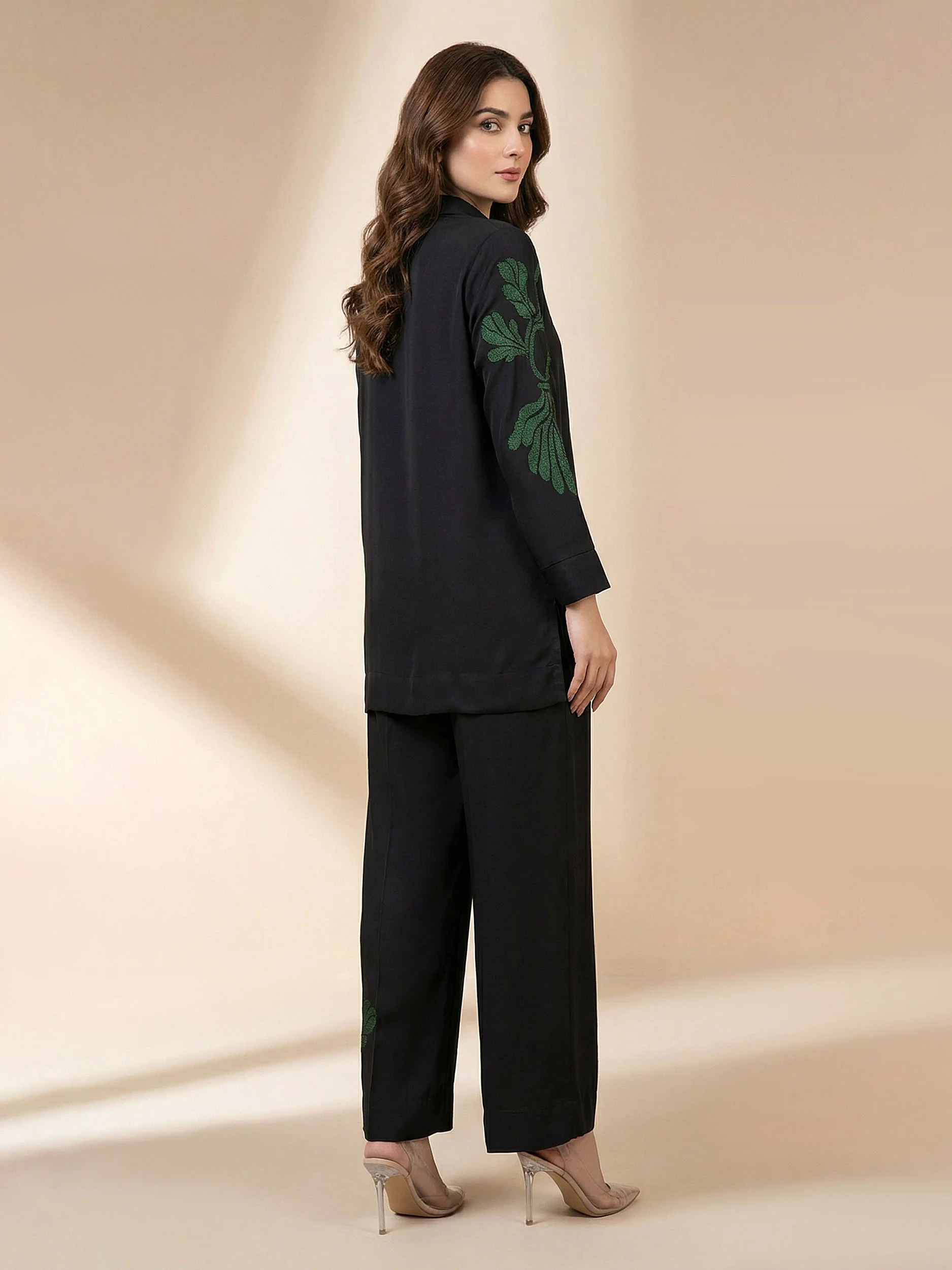 Premium Silk Co-ord Set- Embroidered - Image 2