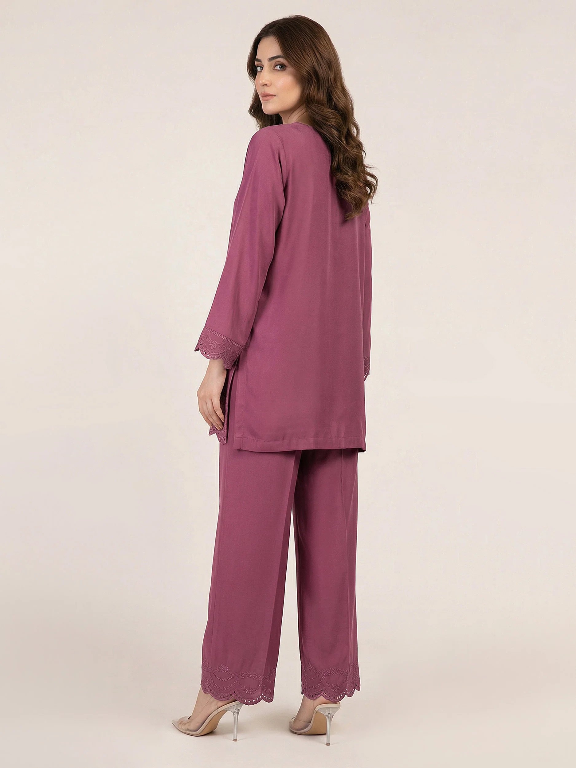 Premium Silk Co-ord Set- Embroidered - Image 2