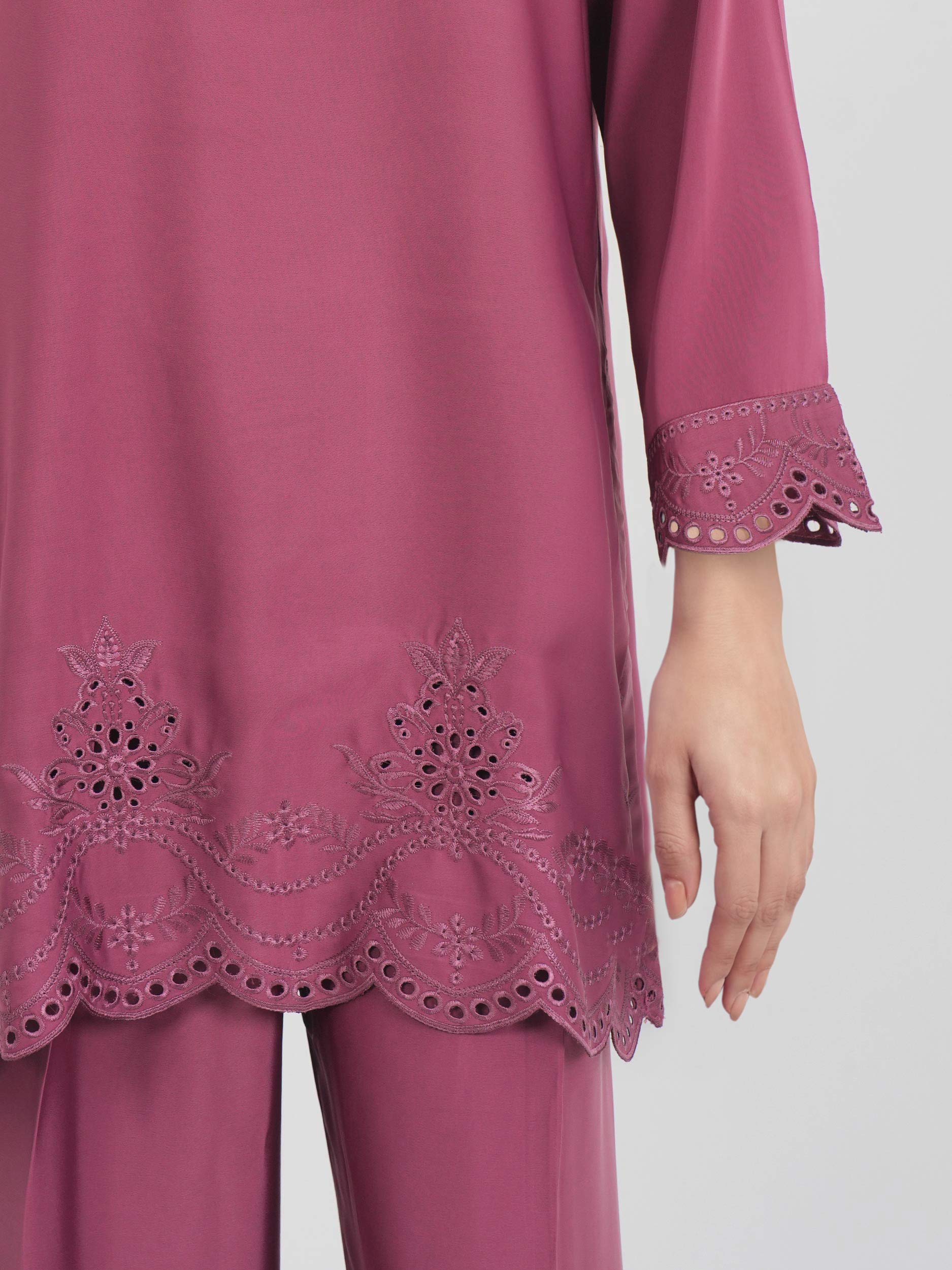 Premium Silk Co-ord Set- Embroidered - Image 4