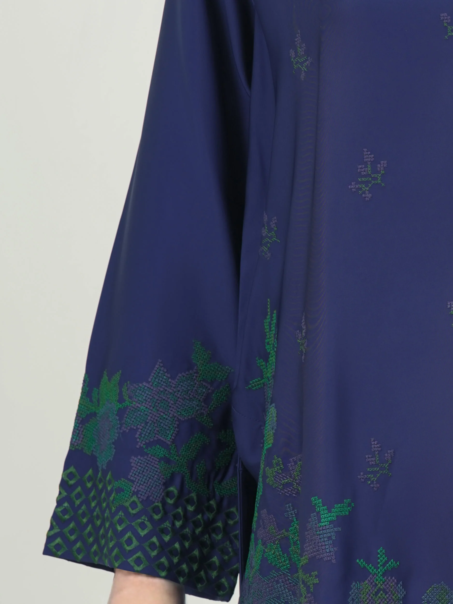 Silk Co-ord Set- Embroidered - Image 4