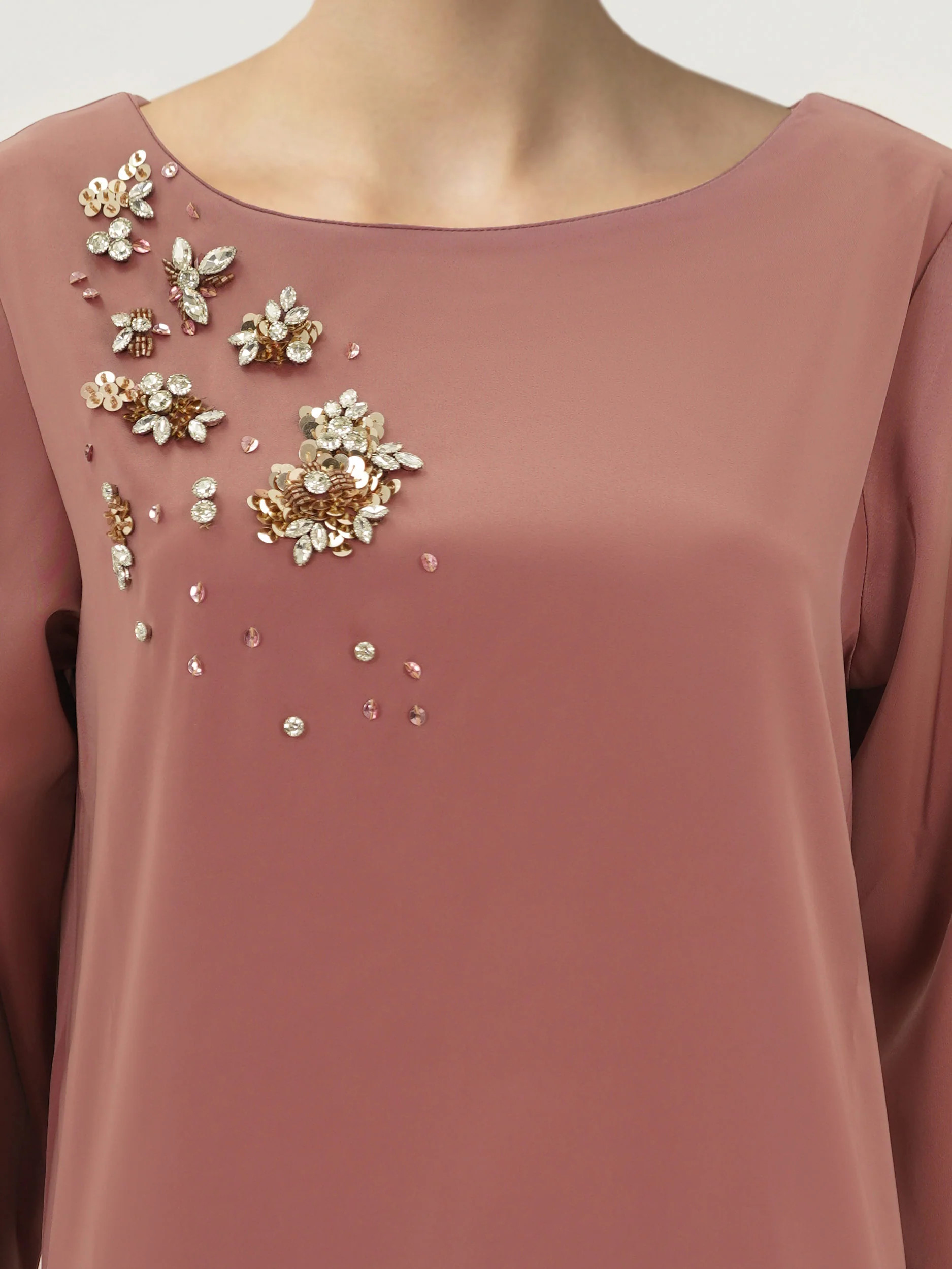 Silk Co-ord Set- Embellished - Image 4