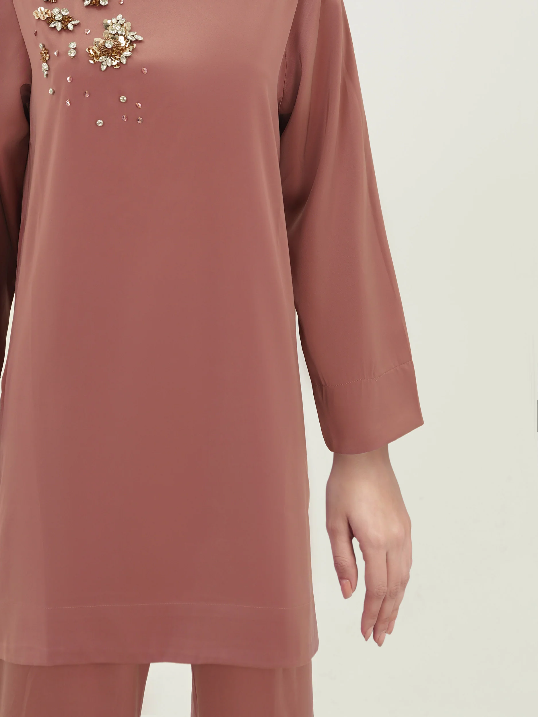 Silk Co-ord Set- Embellished - Image 5