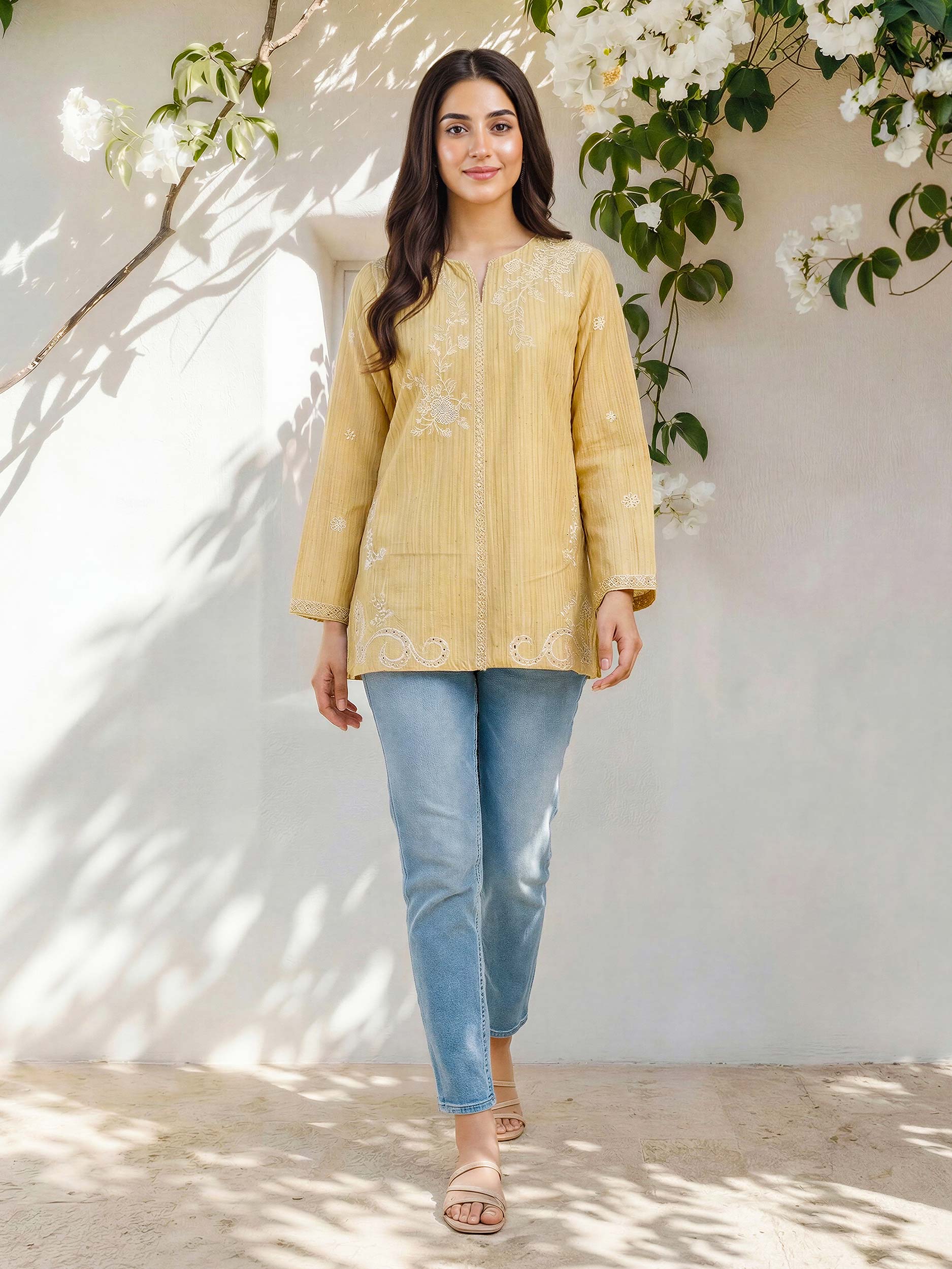 Yarn Dyed Kurti- Embroidered (Pret) - Image 2