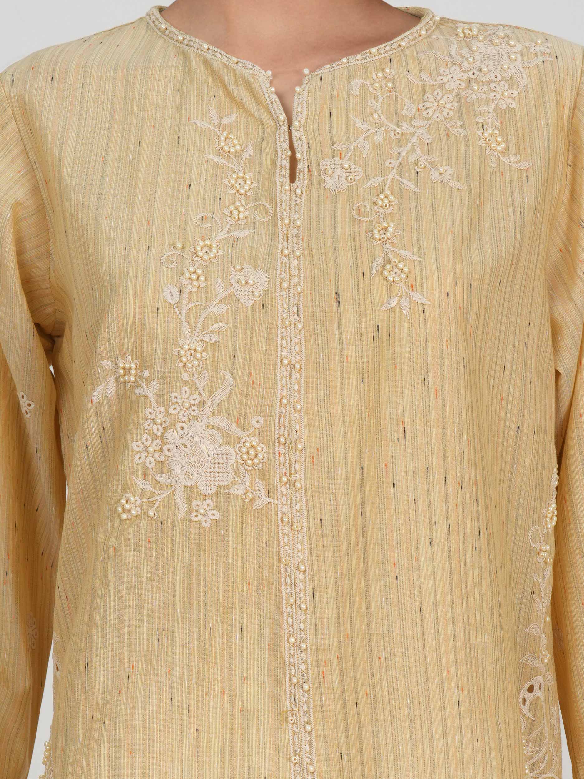 Yarn Dyed Kurti- Embroidered (Pret) - Image 5