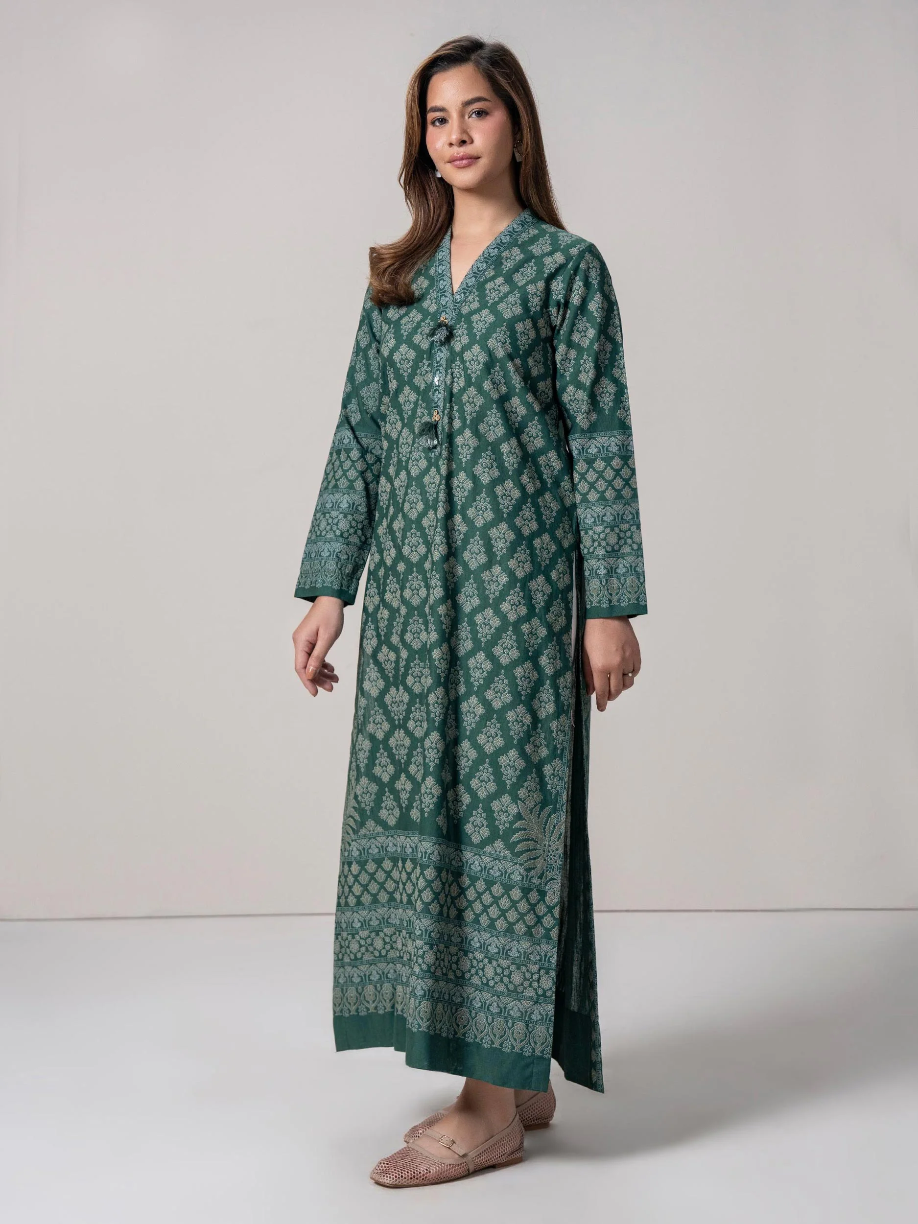 Slub Khaddar Shirt (Pret) - Image 4